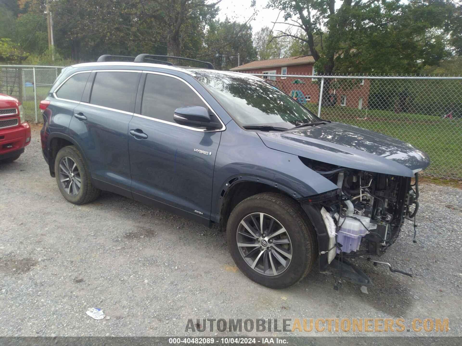 5TDJGRFH0KS069319 TOYOTA HIGHLANDER HYBRID 2019