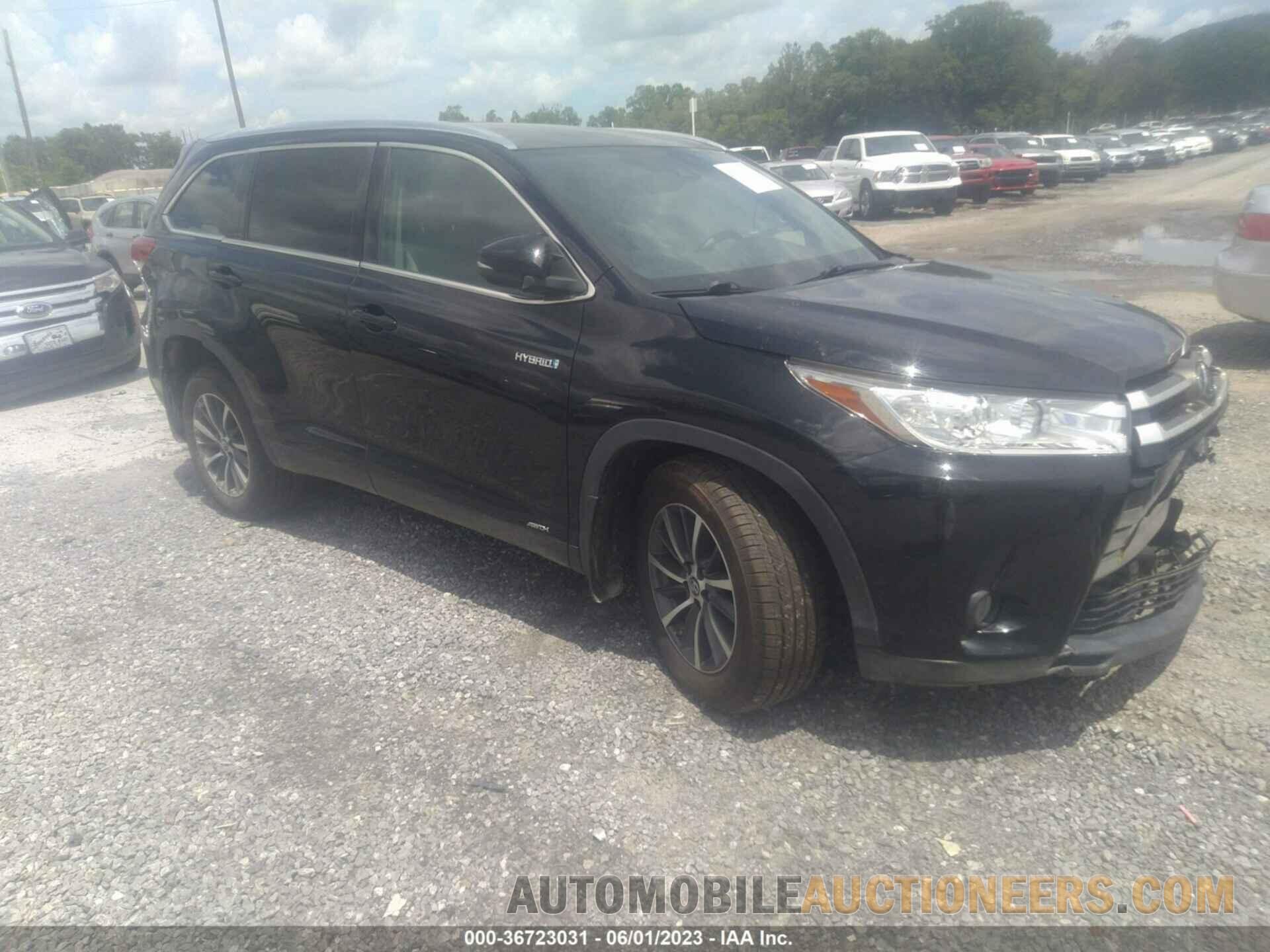 5TDJGRFH0KS070387 TOYOTA HIGHLANDER 2019