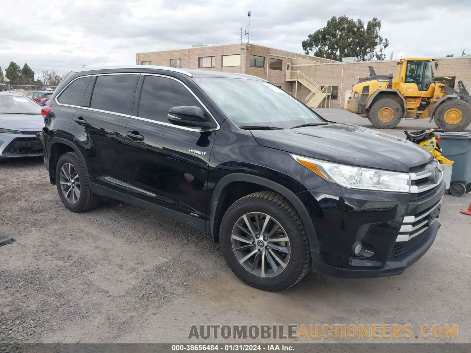 5TDJGRFH1KS054103 TOYOTA HIGHLANDER 2019