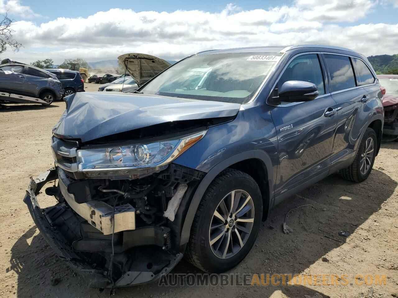 5TDJGRFH1KS058491 TOYOTA HIGHLANDER 2019