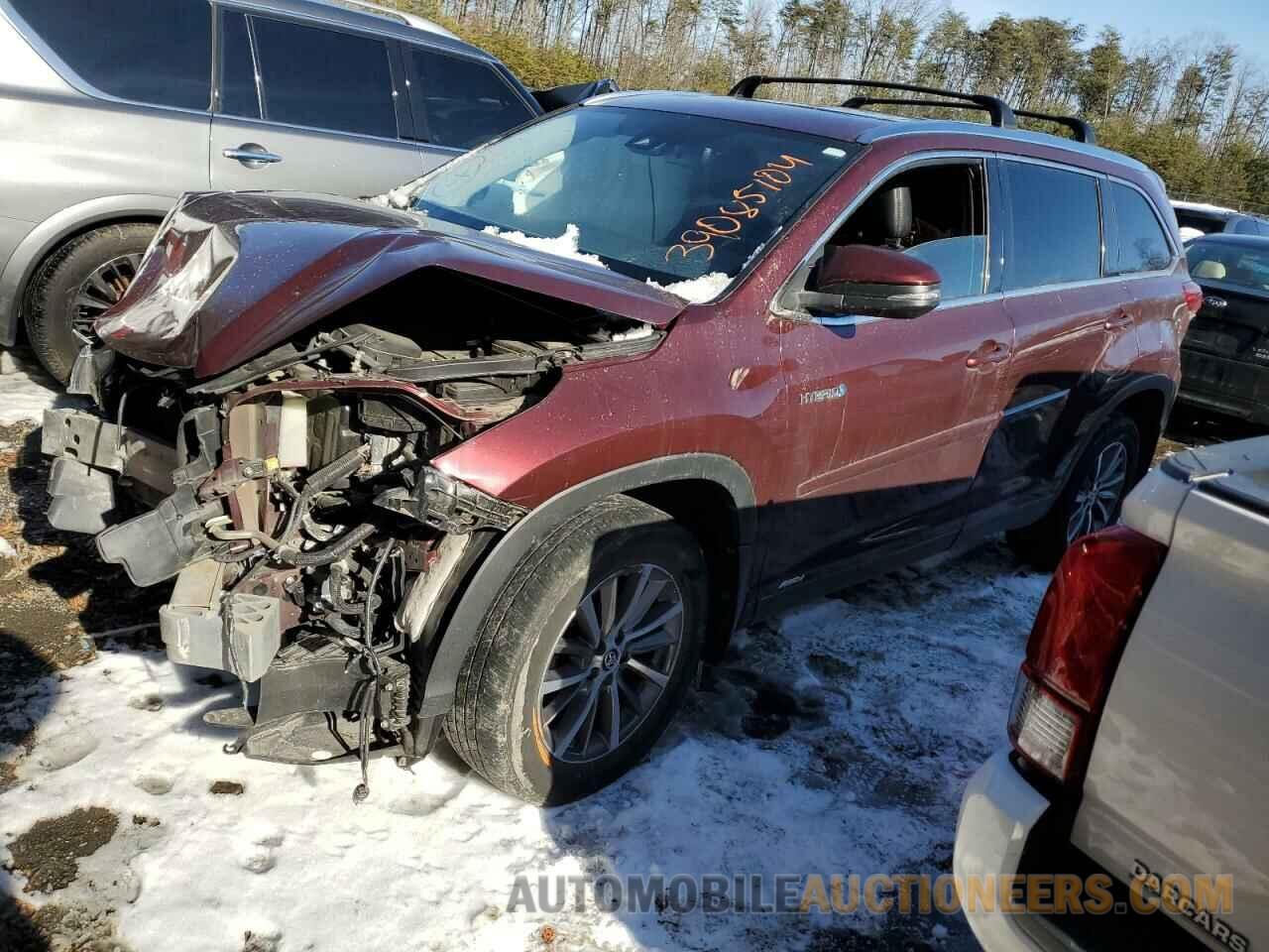 5TDJGRFH1KS058569 TOYOTA HIGHLANDER 2019