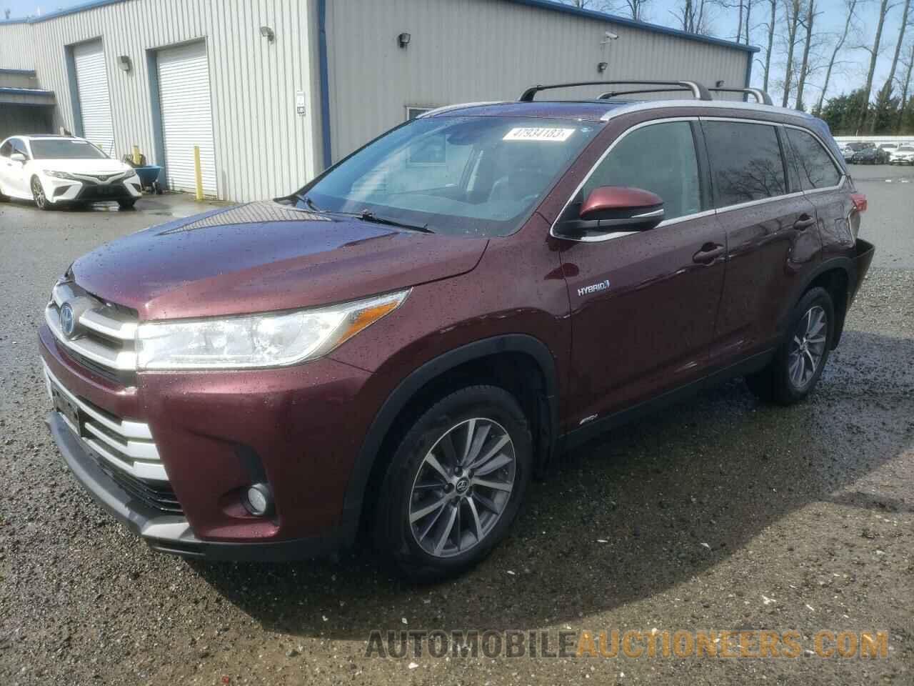 5TDJGRFH1KS064744 TOYOTA HIGHLANDER 2019