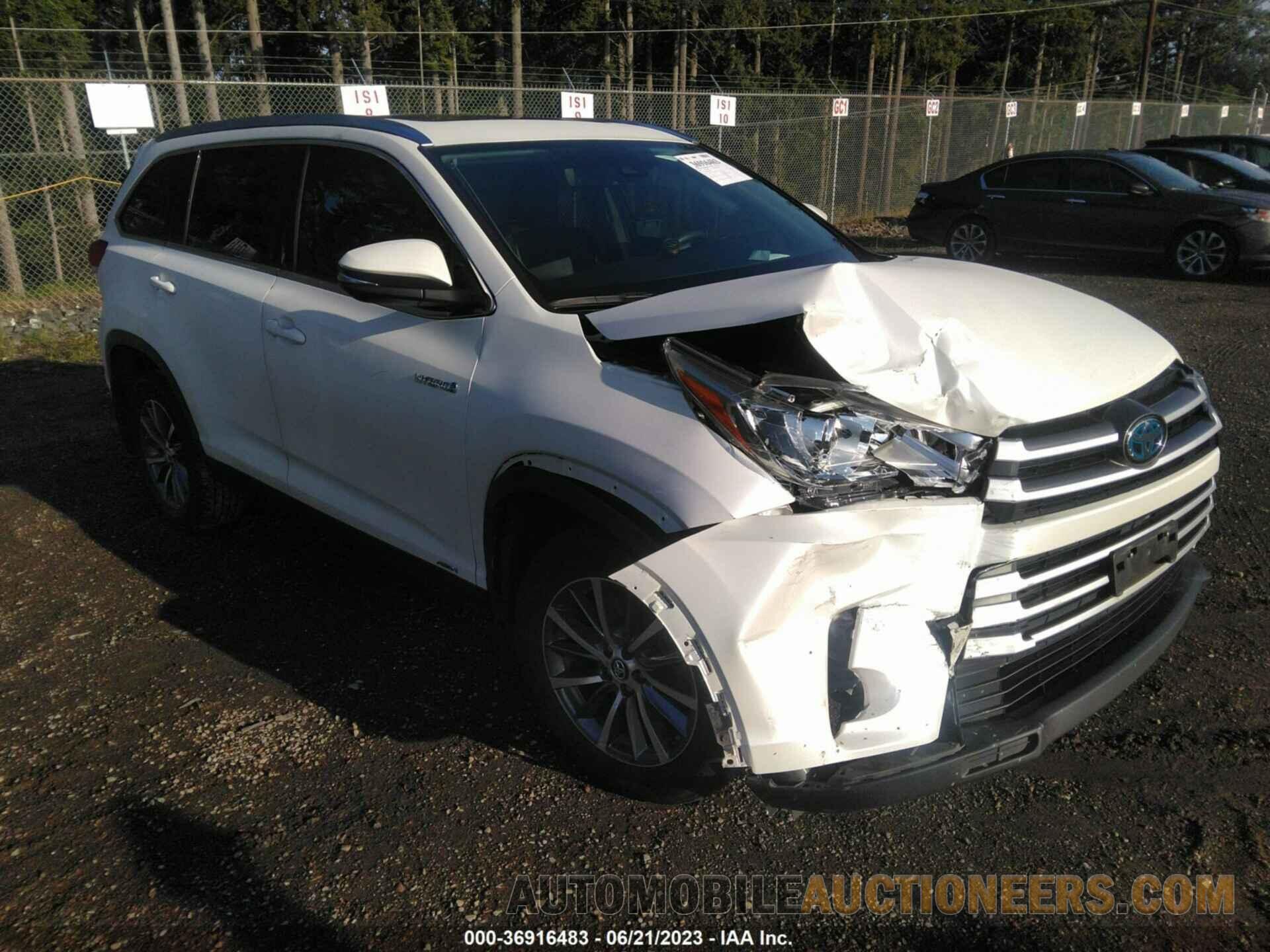 5TDJGRFH1KS071452 TOYOTA HIGHLANDER 2019