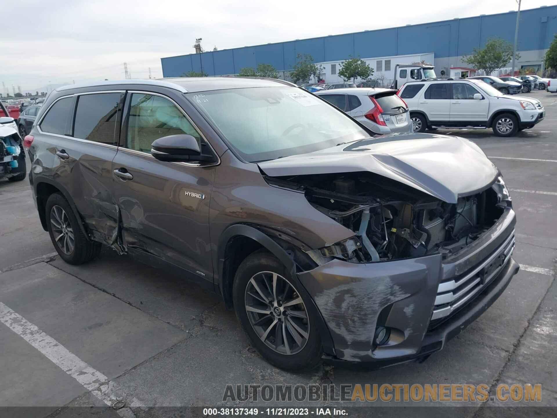 5TDJGRFH1KS073993 TOYOTA HIGHLANDER HYBRID 2019