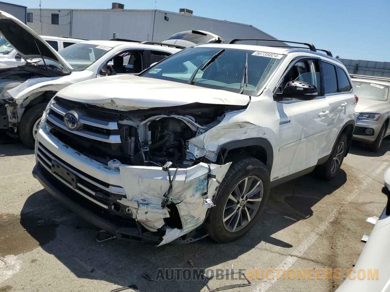 5TDJGRFH1KS078594 TOYOTA HIGHLANDER 2019