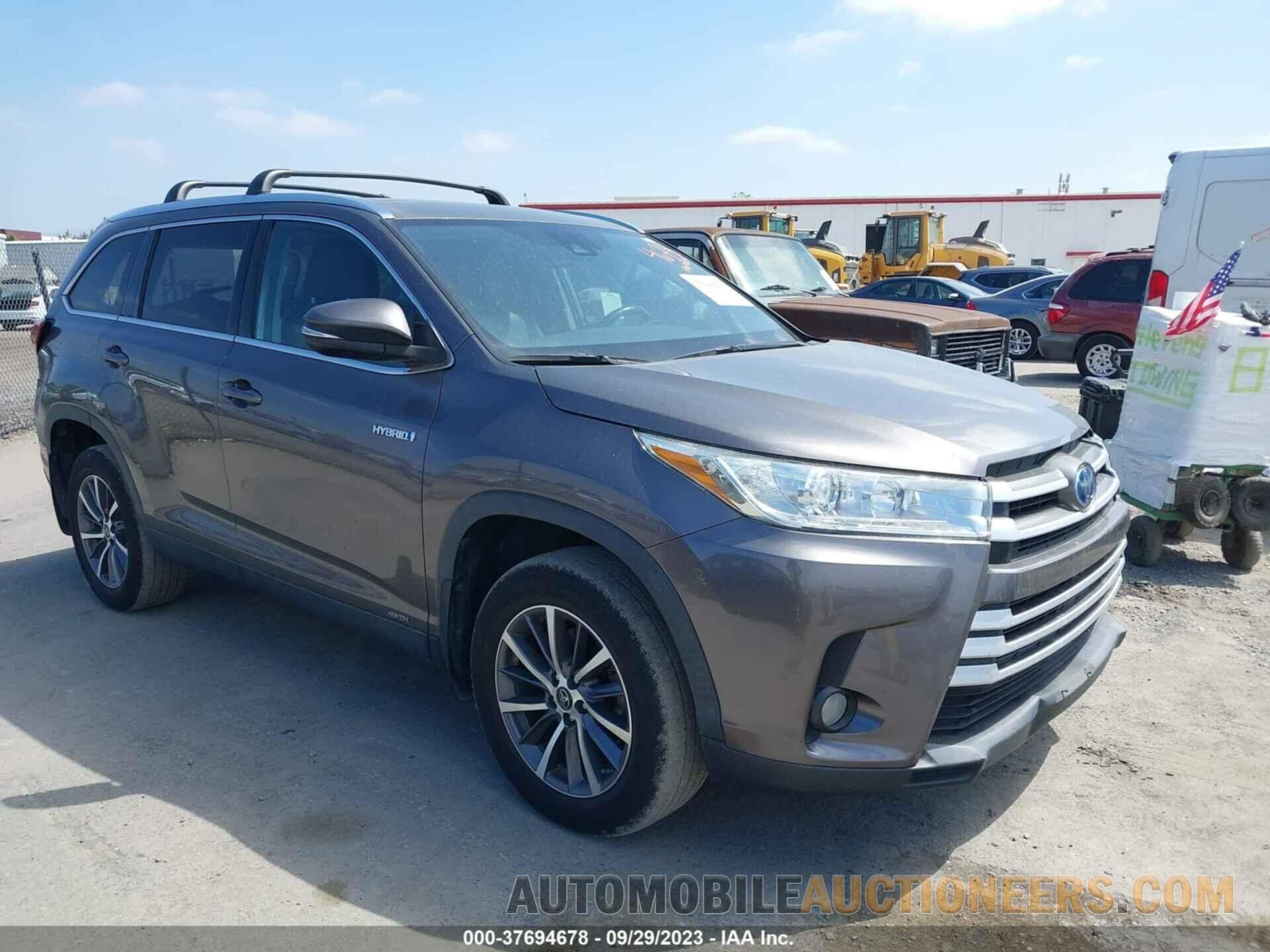 5TDJGRFH2KS065191 TOYOTA HIGHLANDER 2019