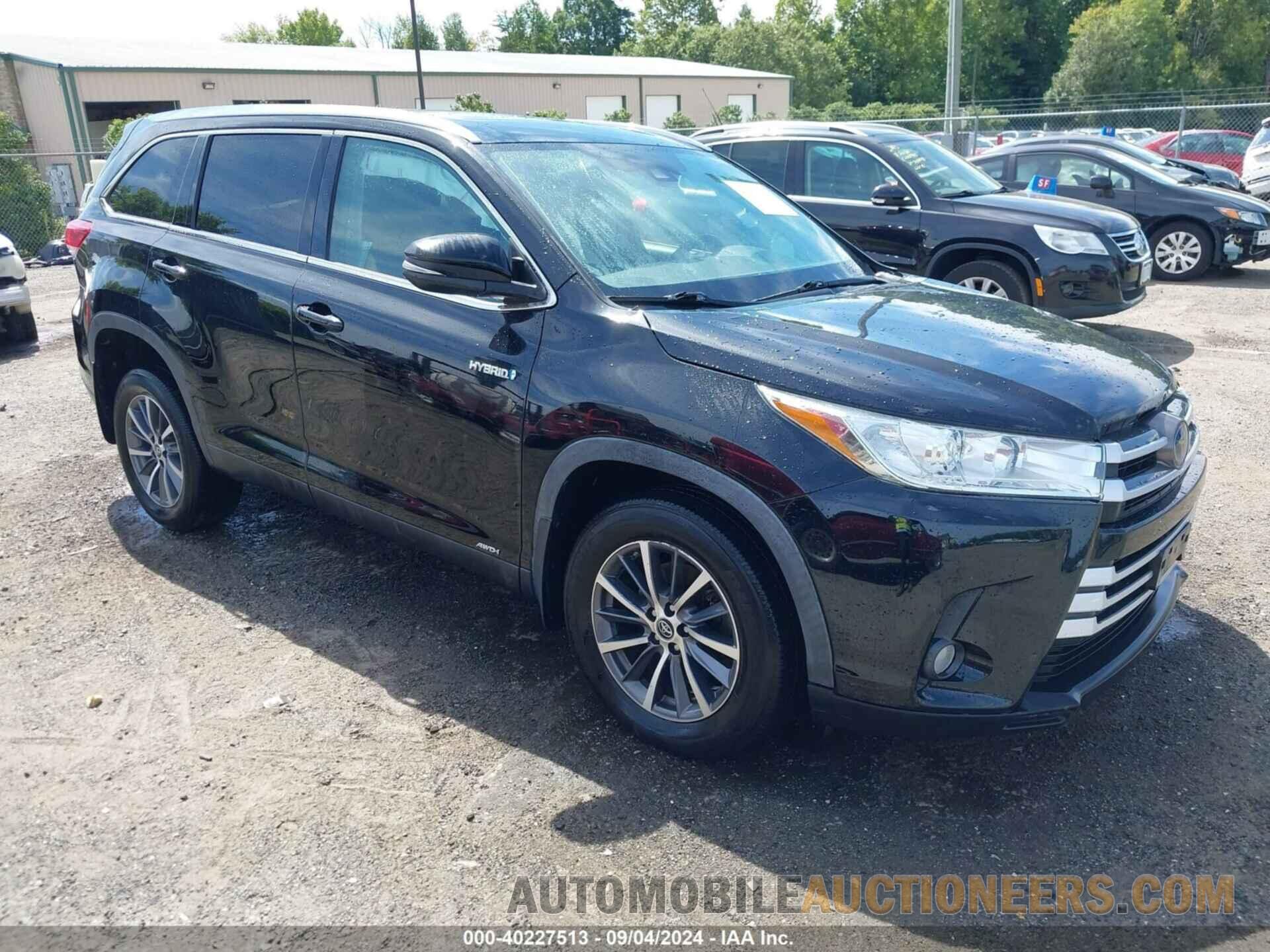 5TDJGRFH3KS077432 TOYOTA HIGHLANDER HYBRID 2019