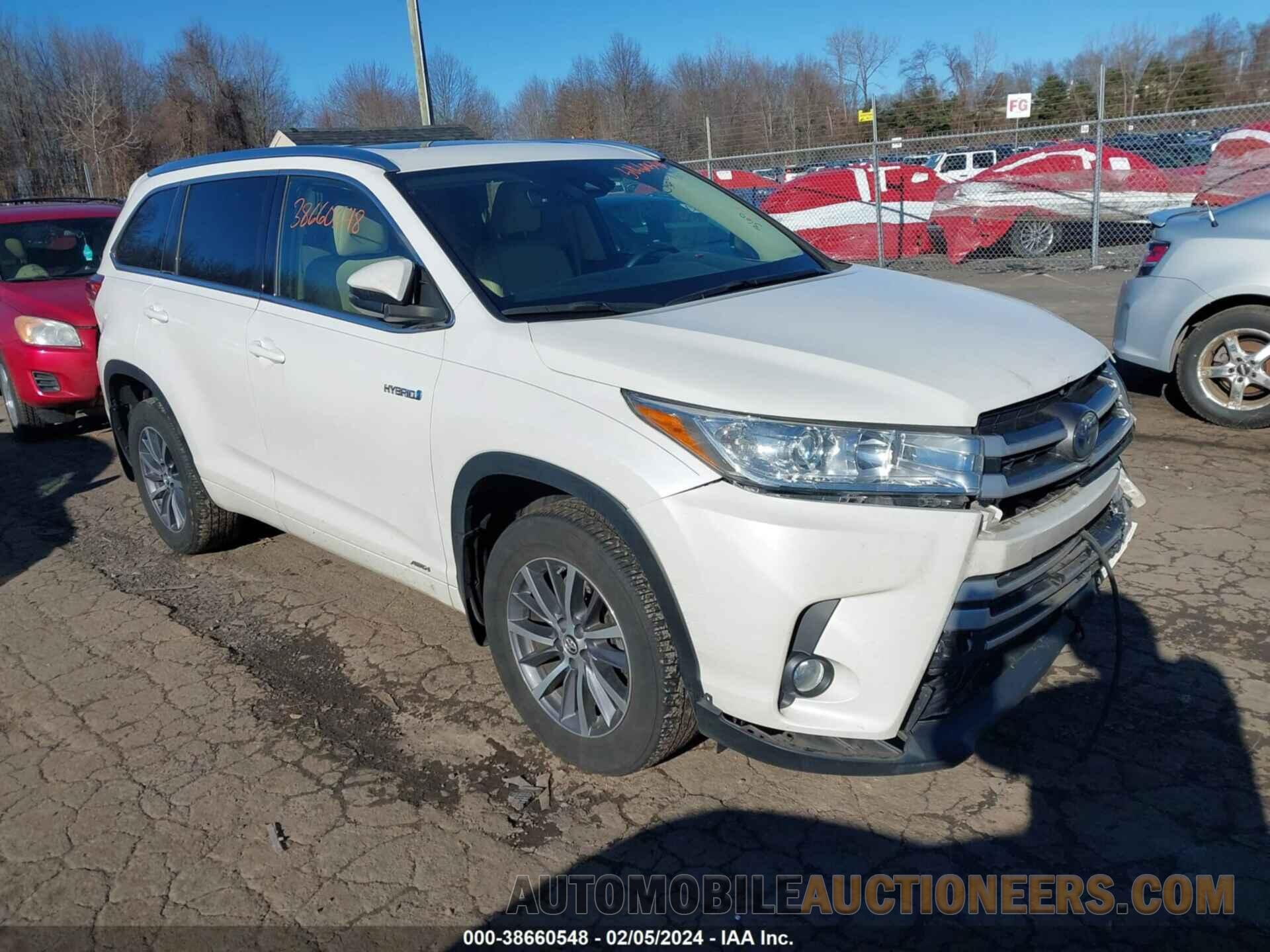 5TDJGRFH4JS037987 TOYOTA HIGHLANDER HYBRID 2018