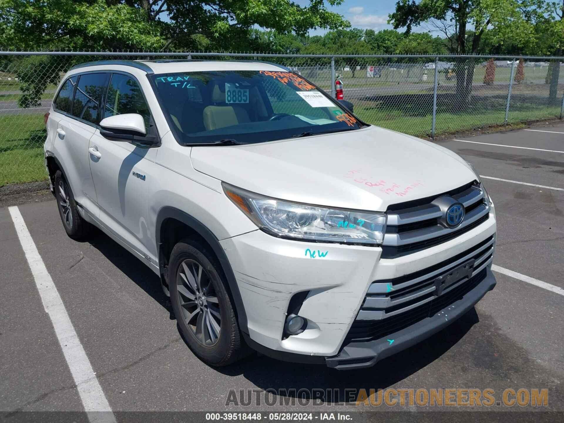 5TDJGRFH5HS020903 TOYOTA HIGHLANDER HYBRID 2017