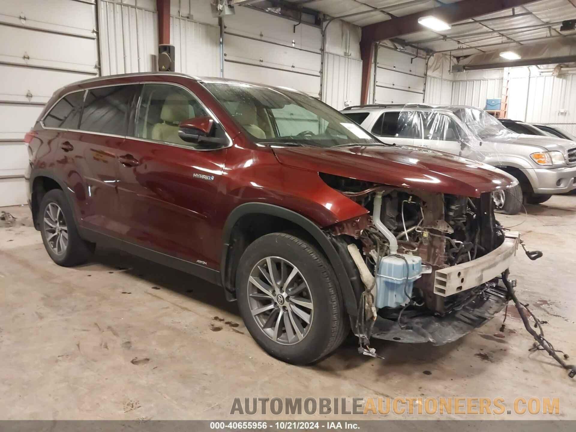 5TDJGRFH5KS055738 TOYOTA HIGHLANDER HYBRID 2019