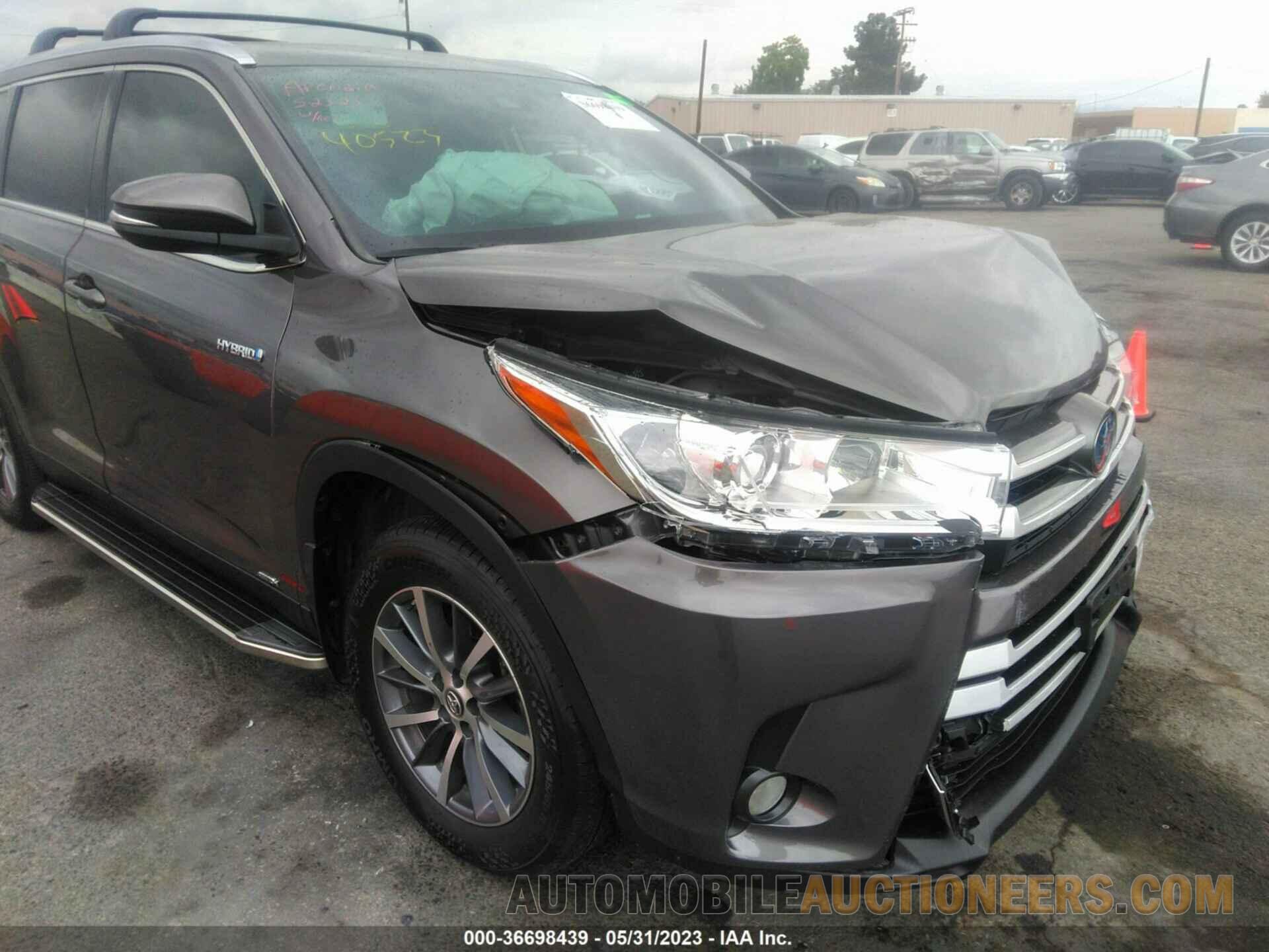 5TDJGRFH5KS057893 TOYOTA HIGHLANDER 2019