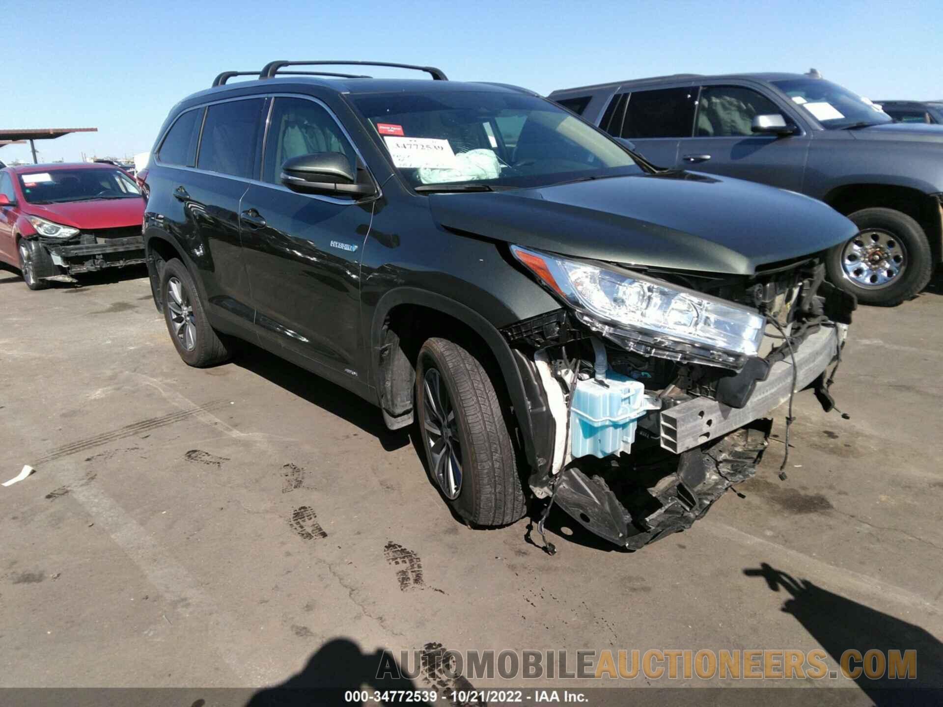 5TDJGRFH5KS060728 TOYOTA HIGHLANDER HYBRID 2019