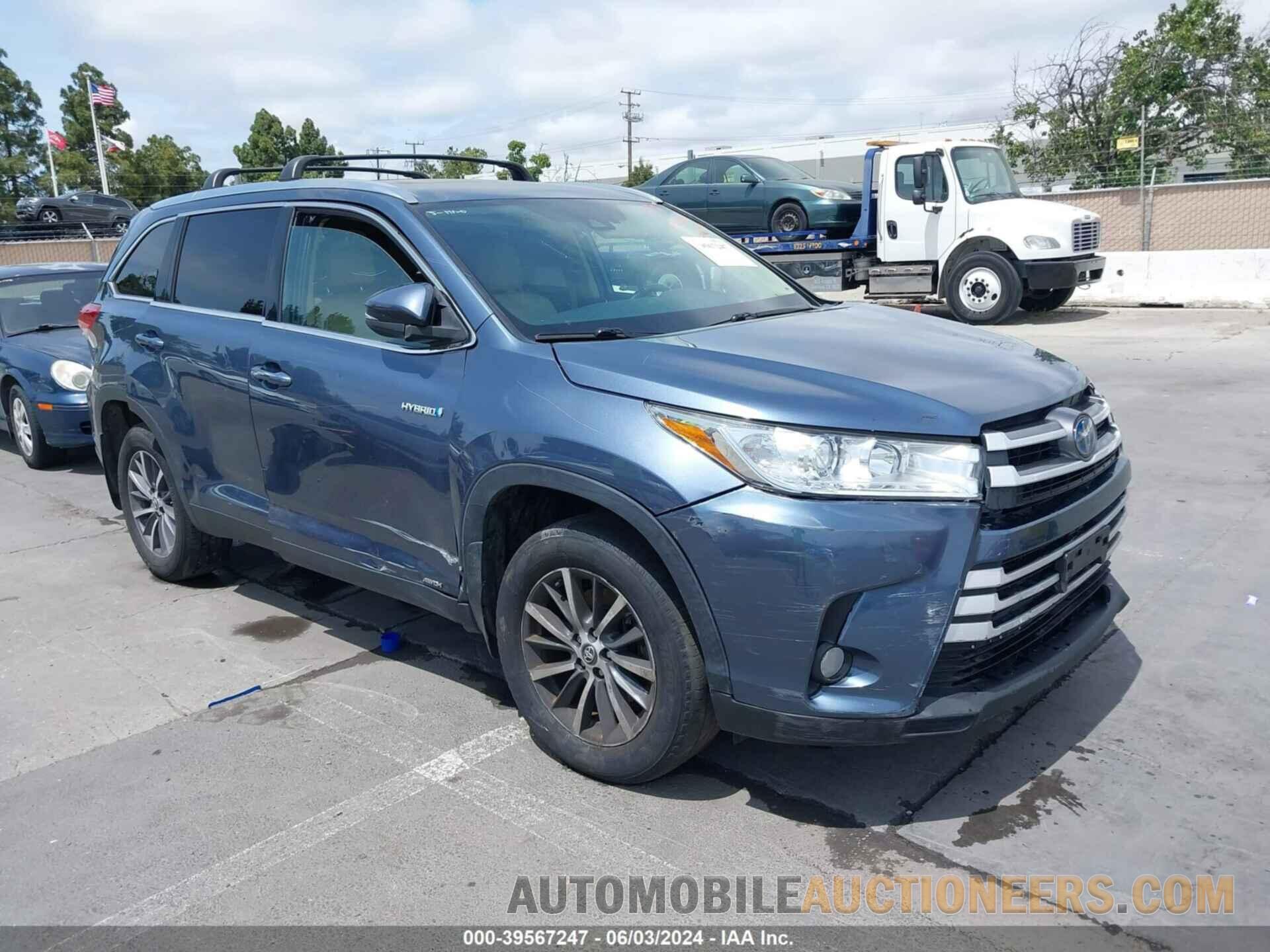 5TDJGRFH5KS074435 TOYOTA HIGHLANDER HYBRID 2019