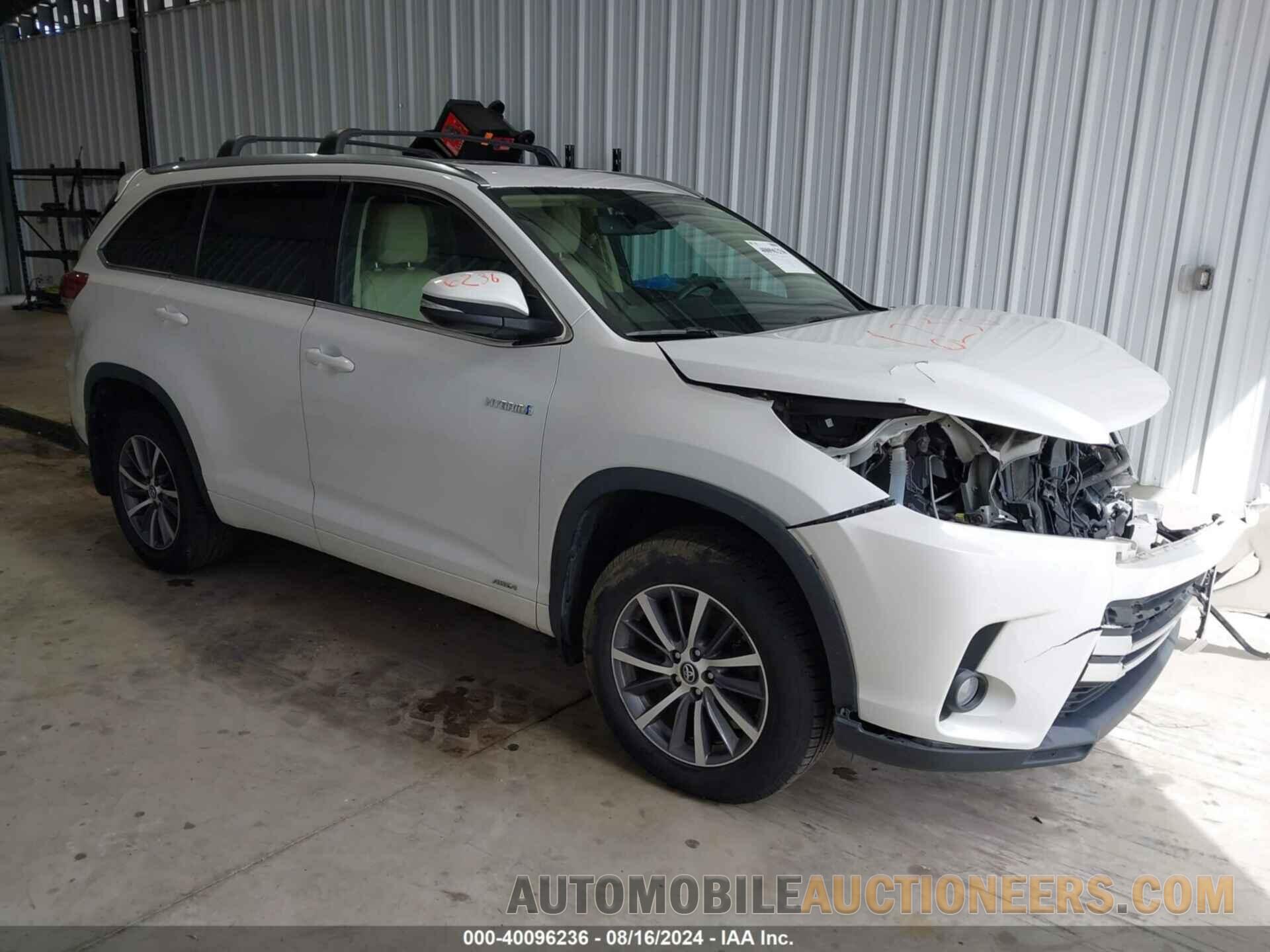 5TDJGRFH6HS034308 TOYOTA HIGHLANDER HYBRID 2017