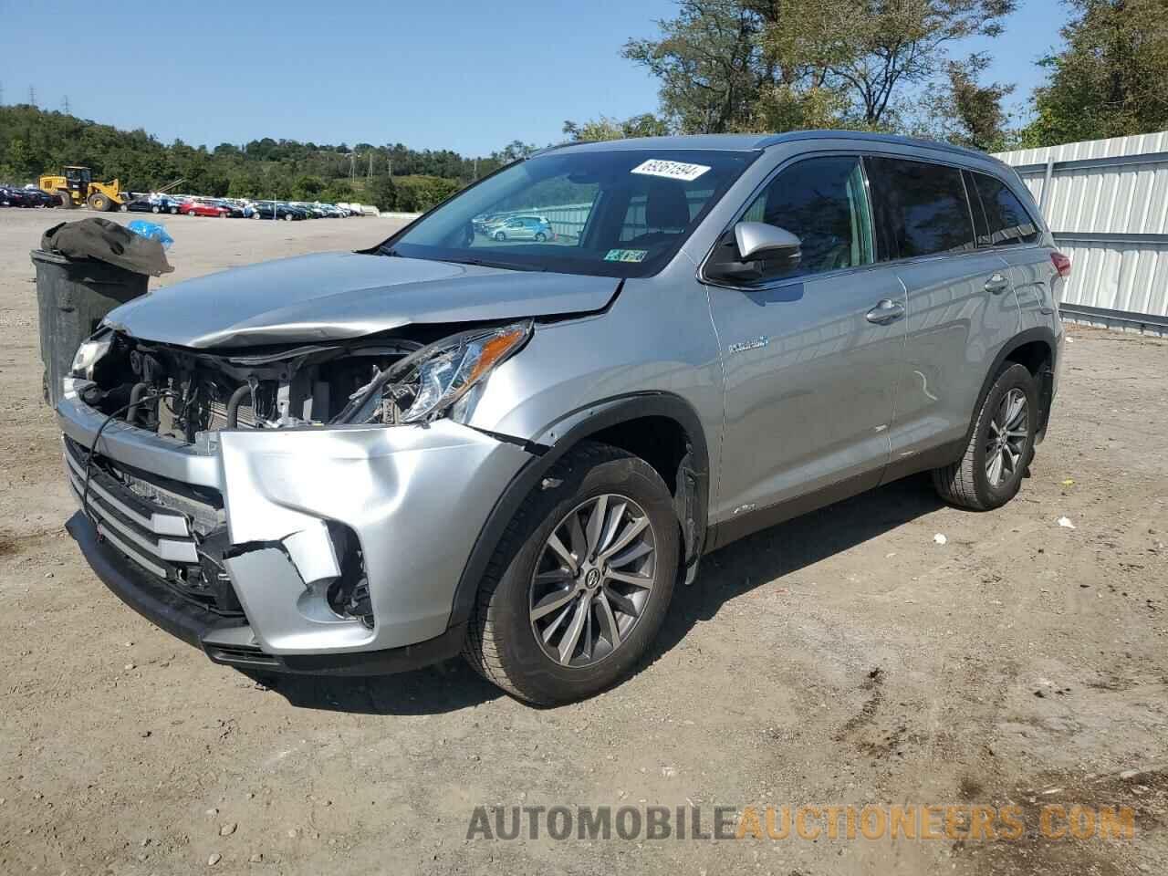 5TDJGRFH6KS074444 TOYOTA HIGHLANDER 2019