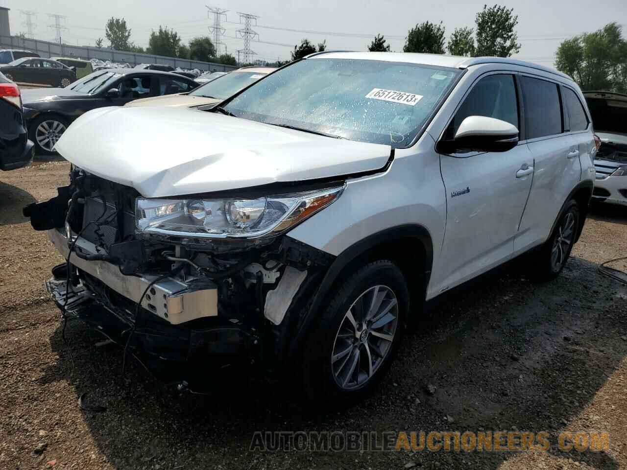 5TDJGRFH6KS074783 TOYOTA HIGHLANDER 2019