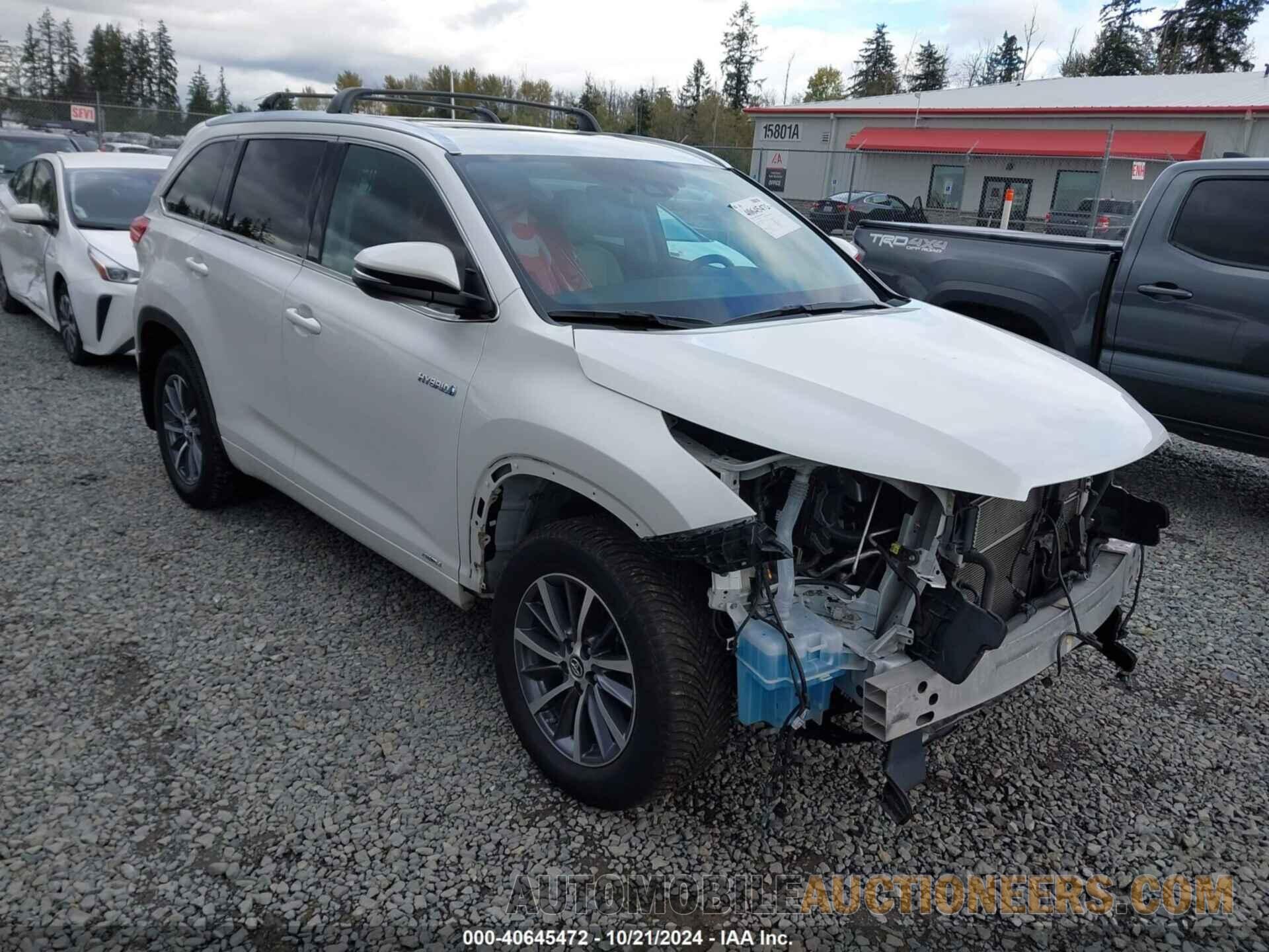 5TDJGRFH7JS041516 TOYOTA HIGHLANDER HYBRID 2018