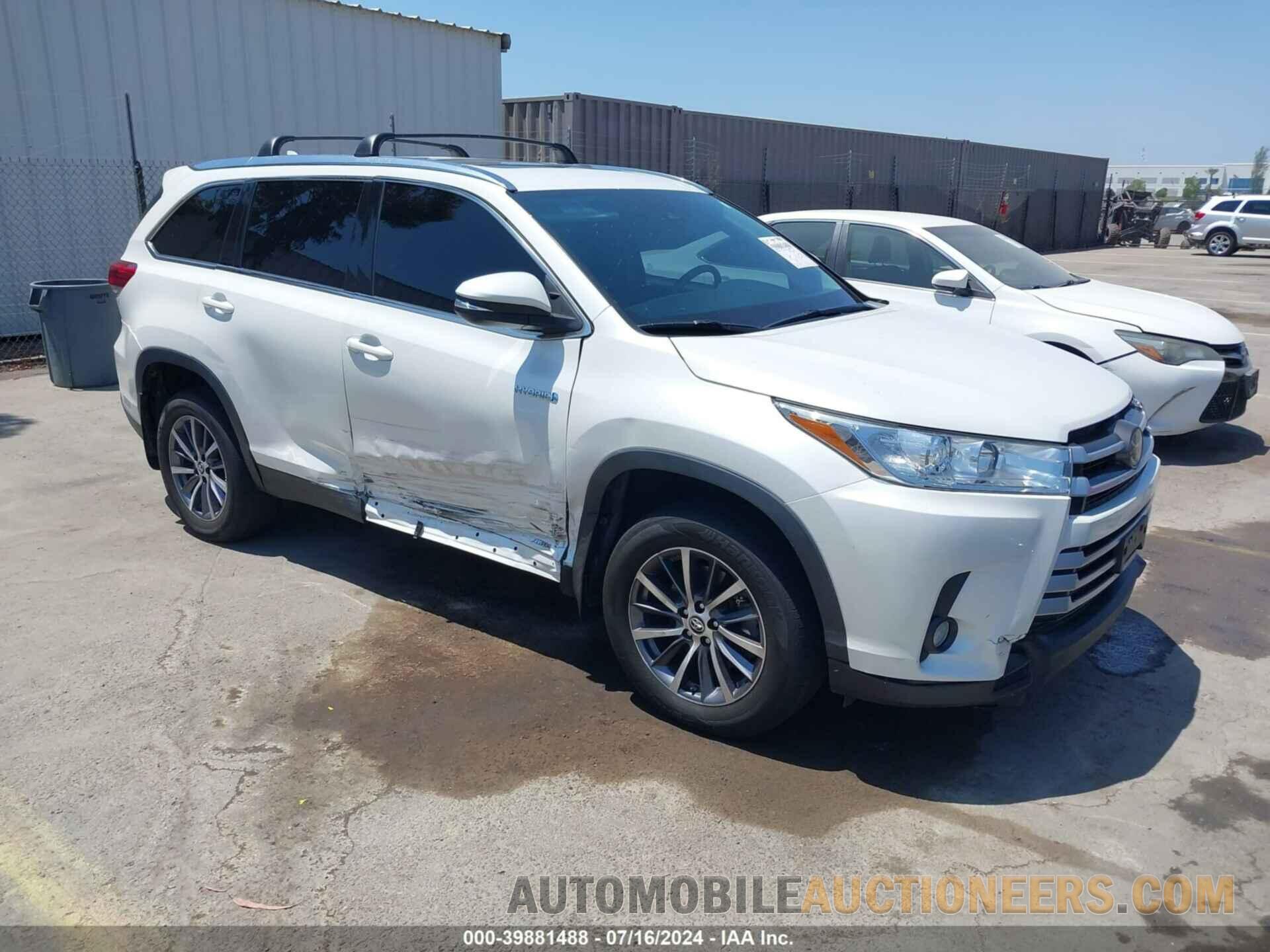 5TDJGRFH7KS056552 TOYOTA HIGHLANDER 2019