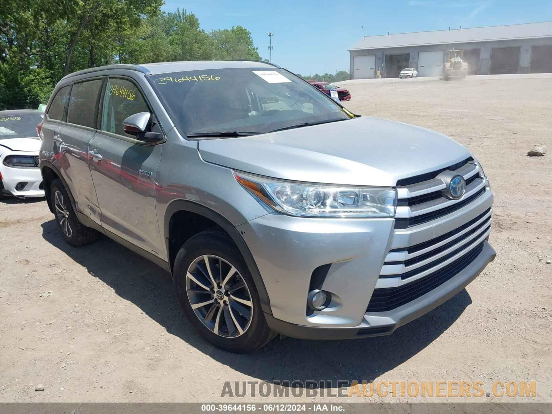 5TDJGRFH7KS071360 TOYOTA HIGHLANDER HYBRID 2019