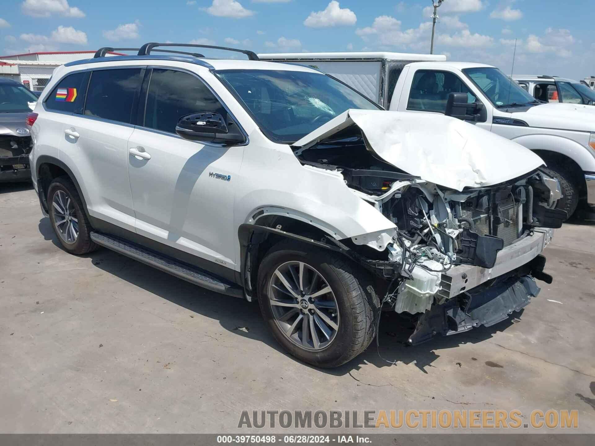 5TDJGRFH8KS069374 TOYOTA HIGHLANDER HYBRID 2019