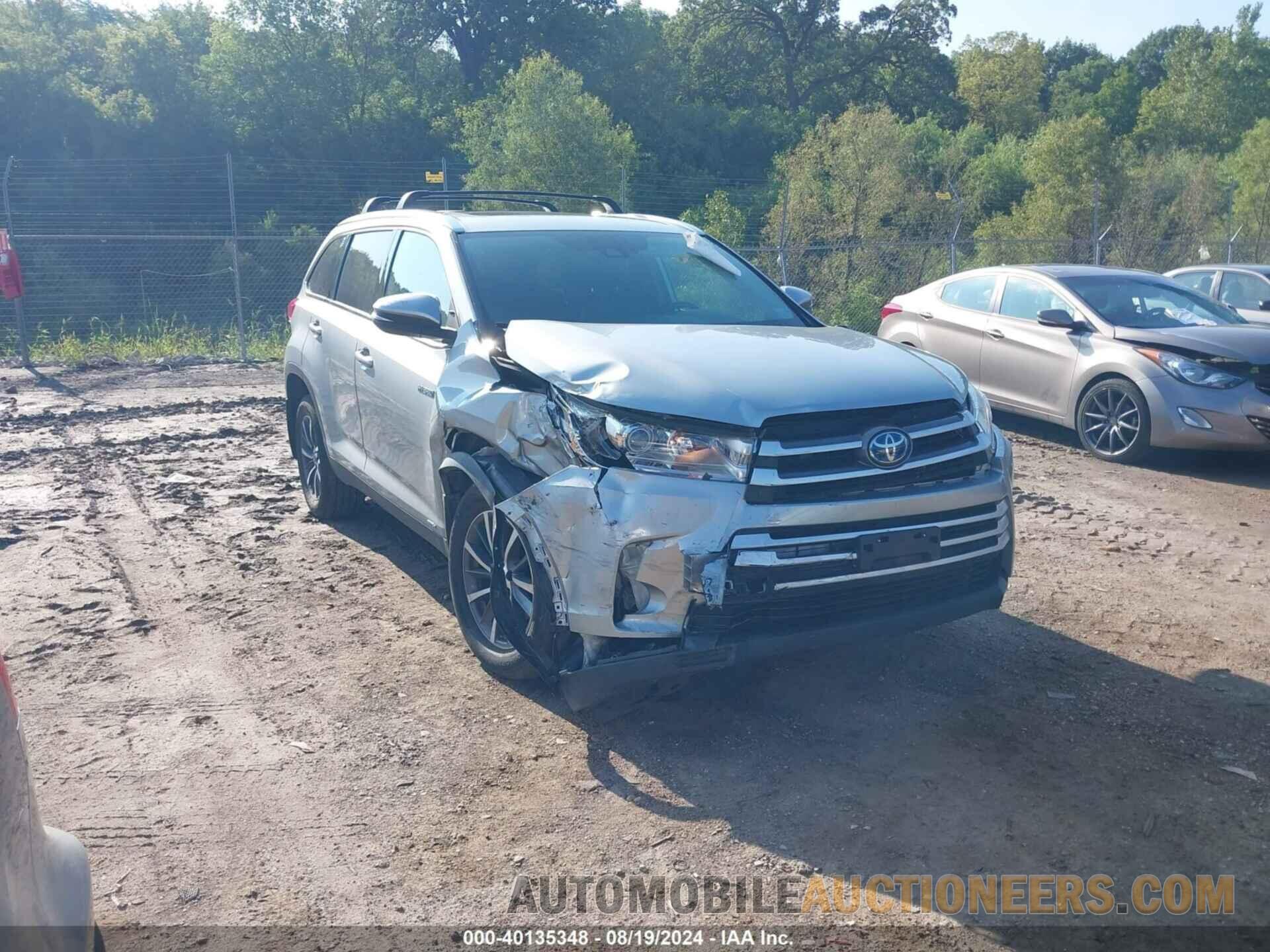 5TDJGRFH8KS072128 TOYOTA HIGHLANDER HYBRID 2019