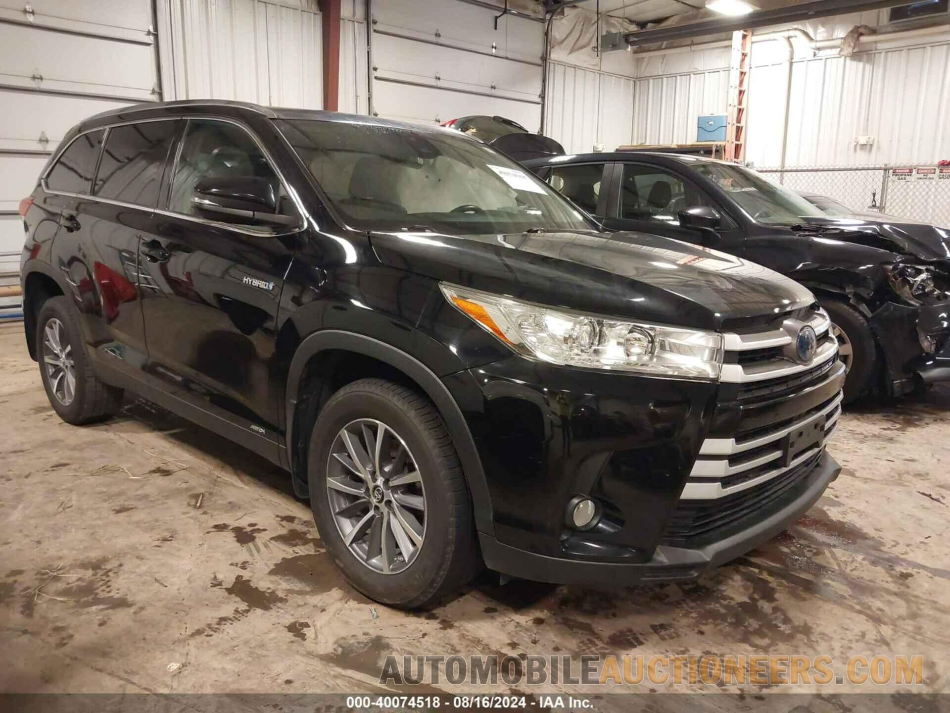 5TDJGRFH9KS064622 TOYOTA HIGHLANDER HYBRID 2019