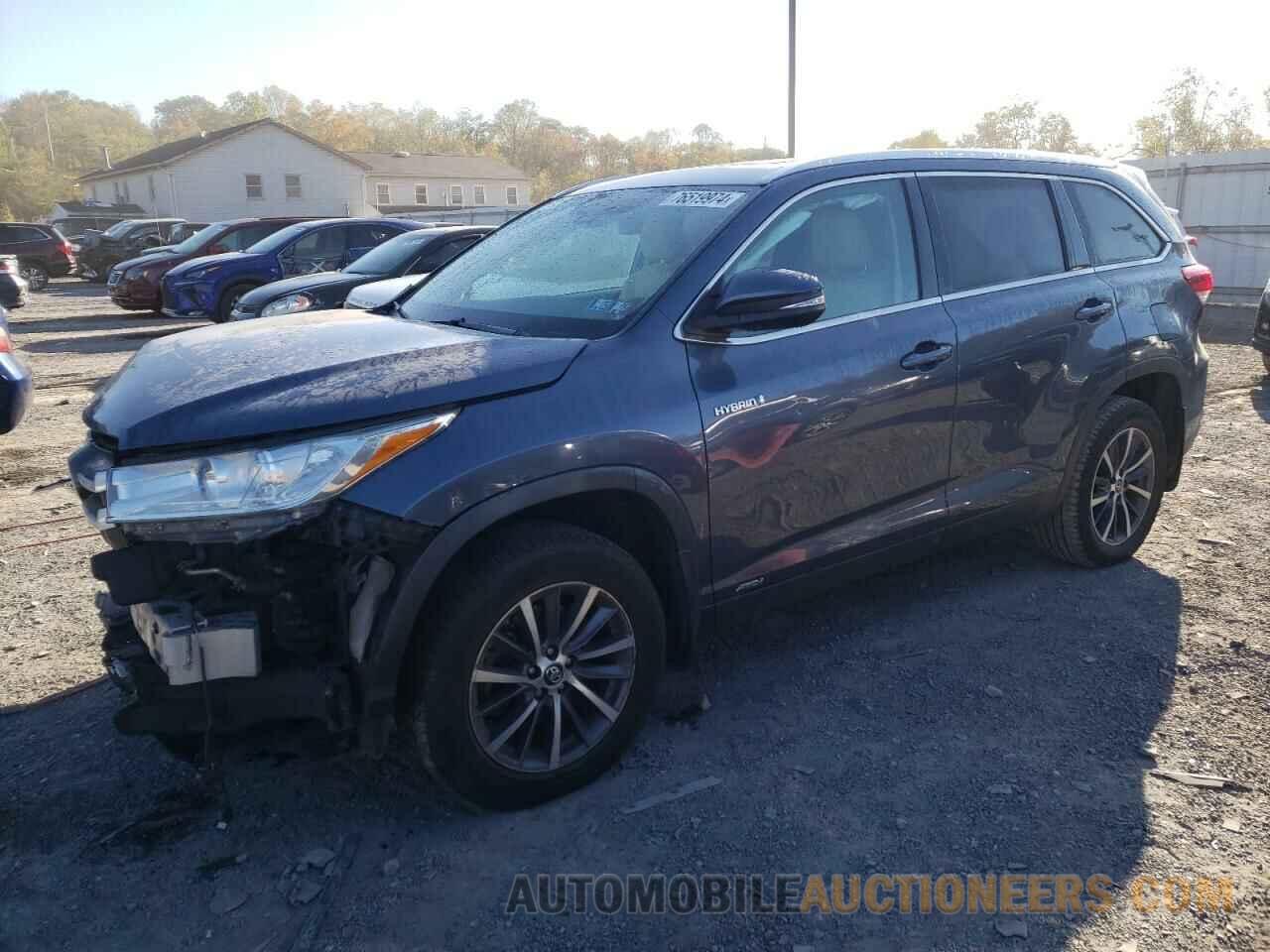 5TDJGRFH9KS070422 TOYOTA HIGHLANDER 2019