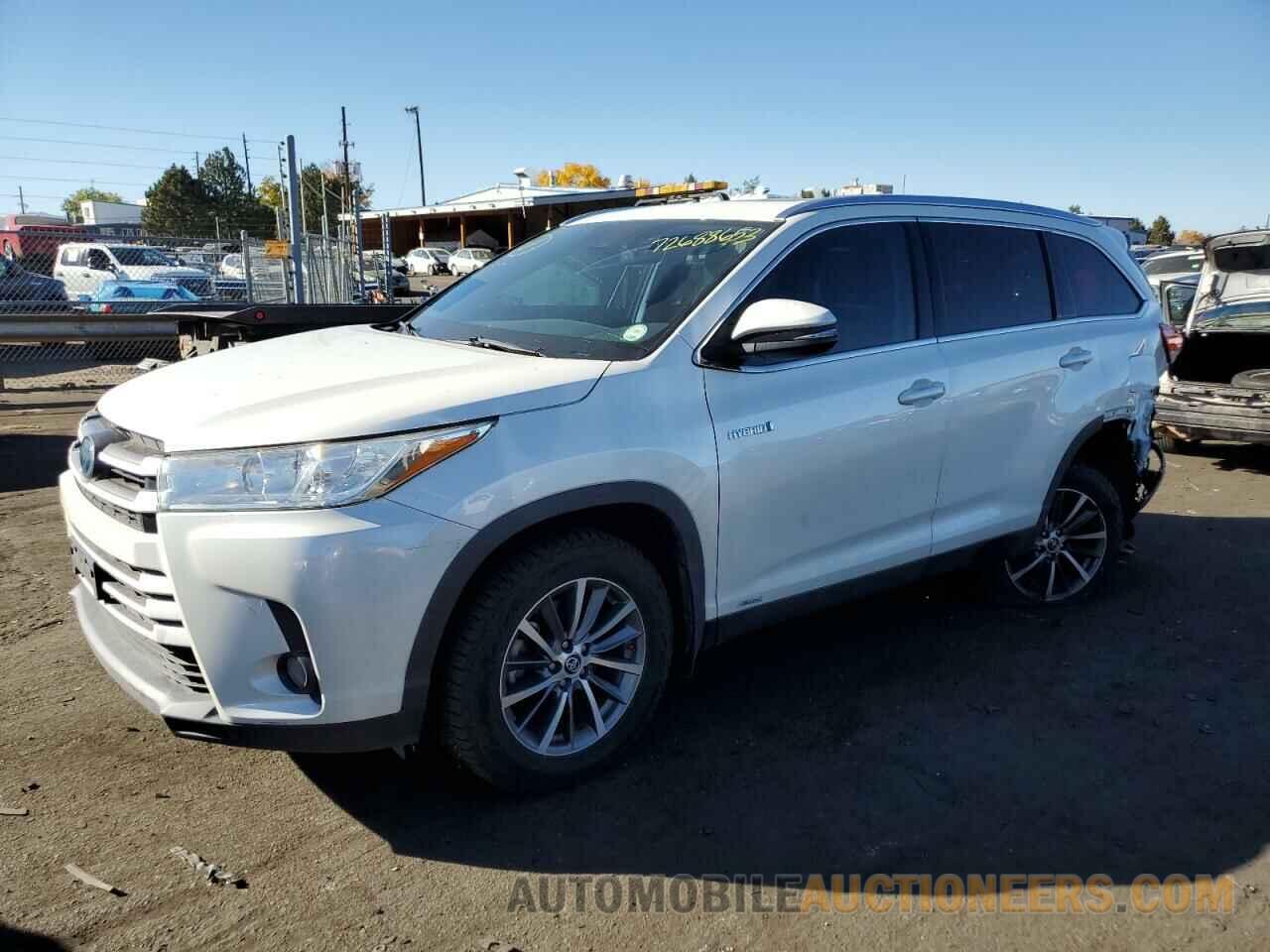 5TDJGRFH9KS074518 TOYOTA HIGHLANDER 2019