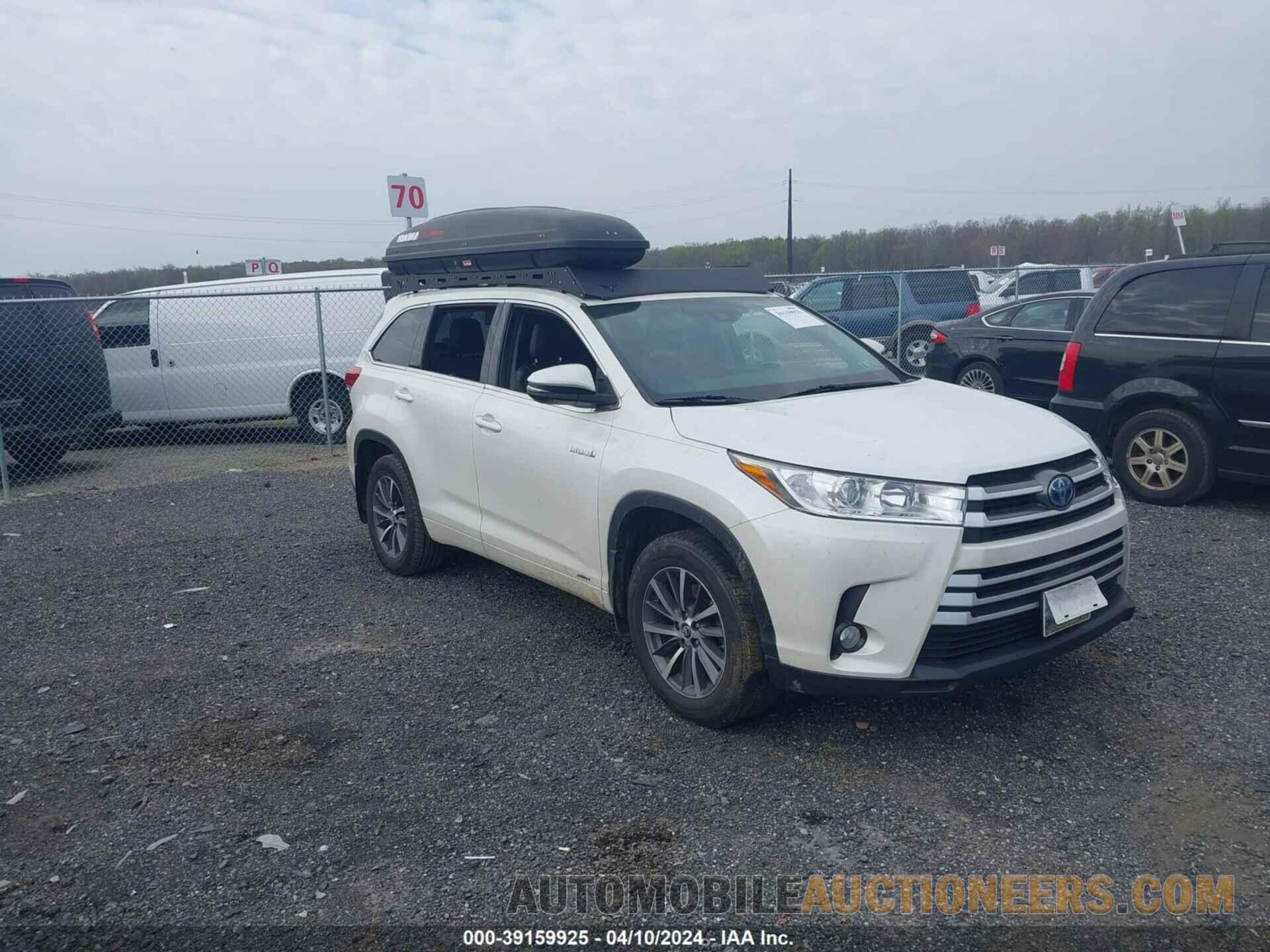 5TDJGRFHXHS023344 TOYOTA HIGHLANDER HYBRID 2017