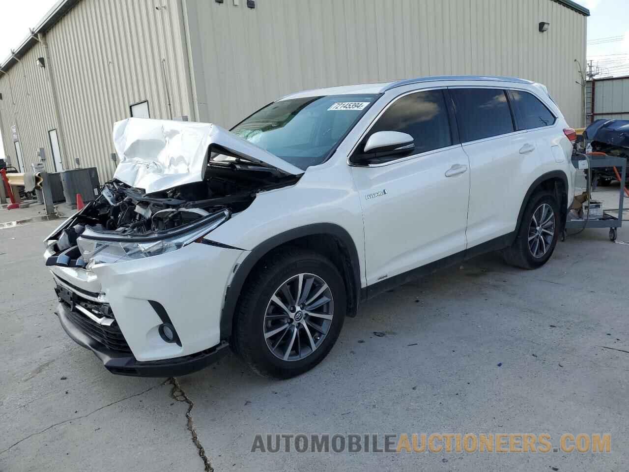 5TDJGRFHXKS075337 TOYOTA HIGHLANDER 2019