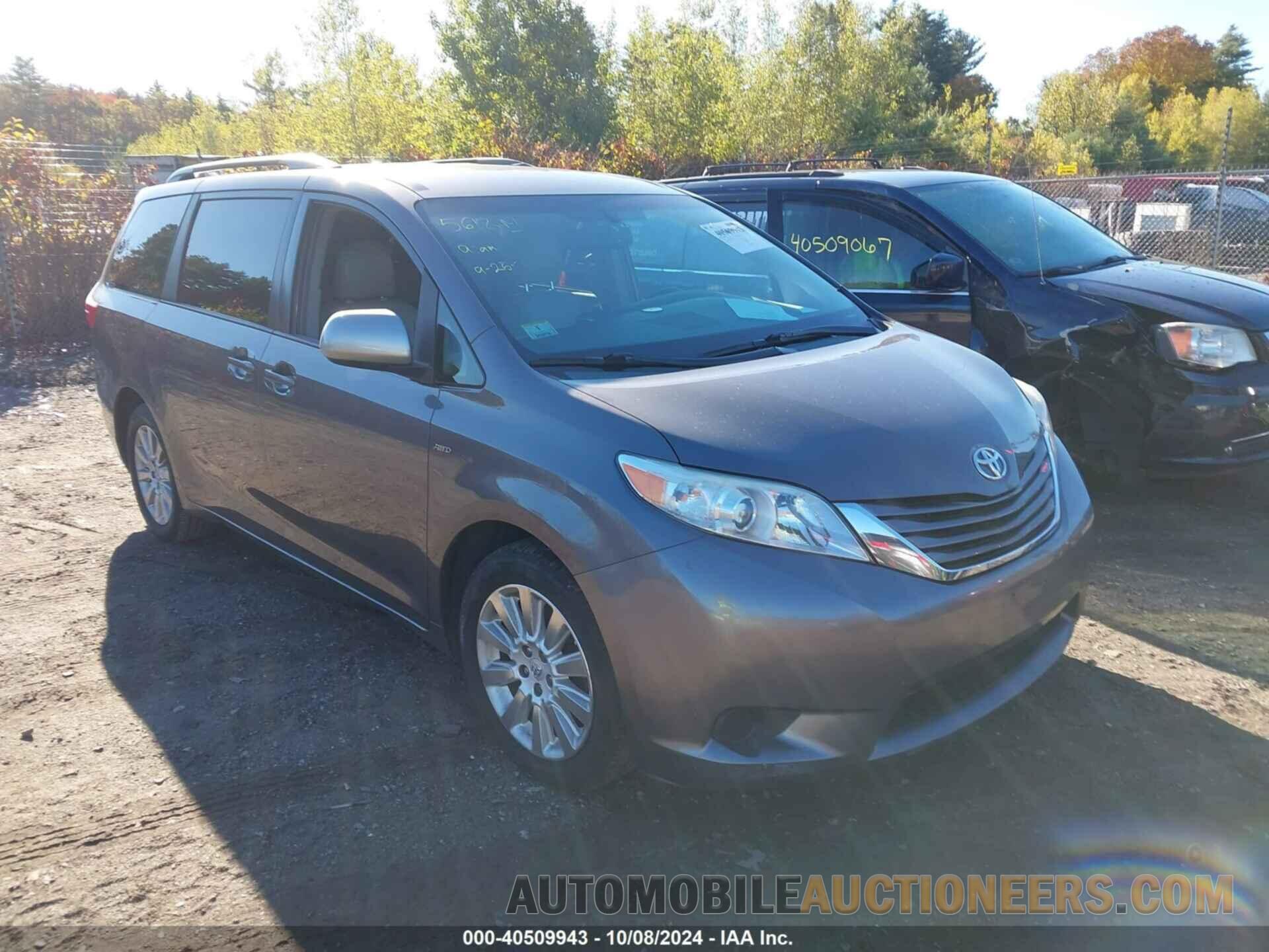 5TDJK3DC1GS130106 TOYOTA SIENNA 2016