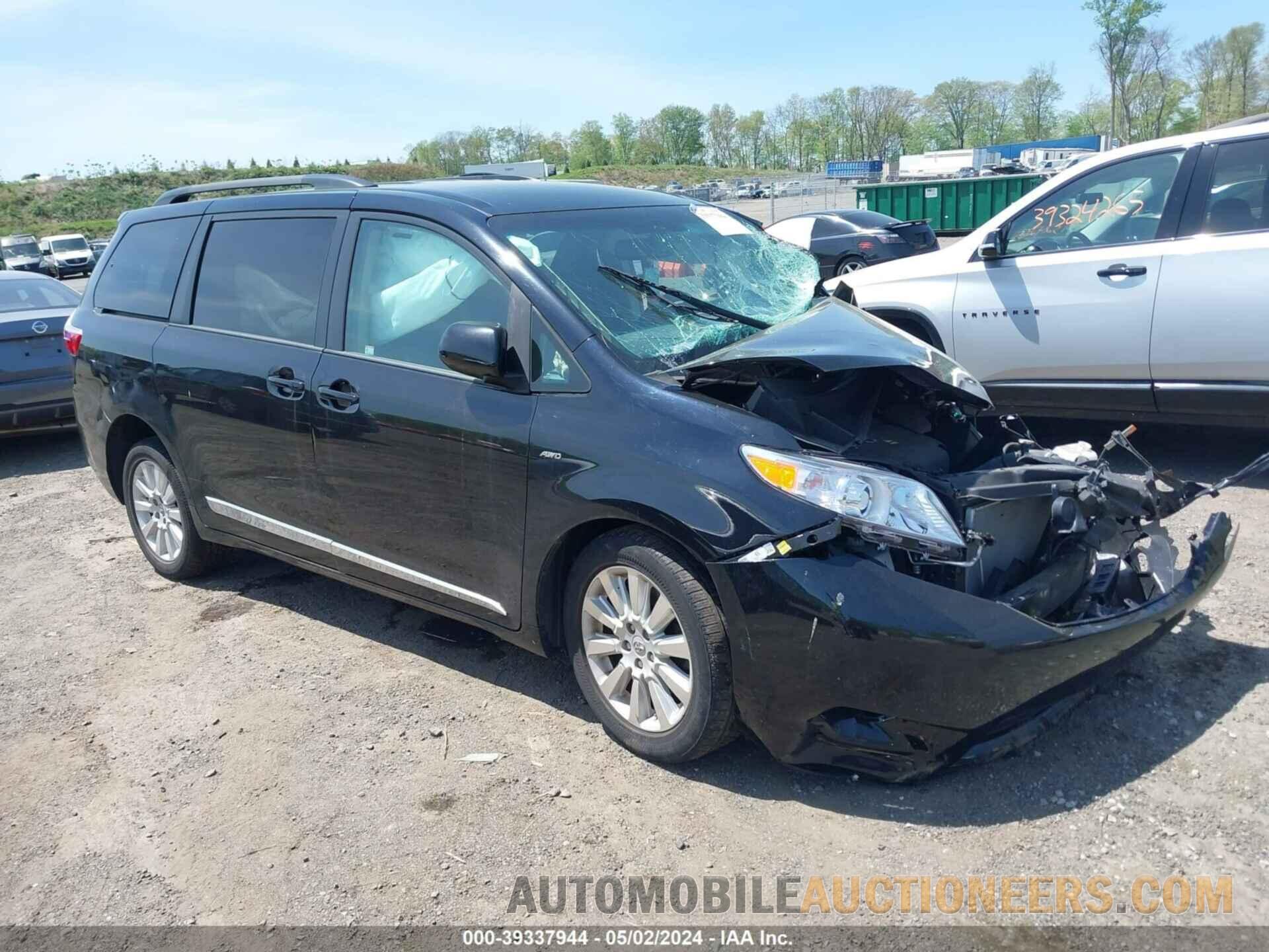 5TDJK3DC8GS132984 TOYOTA SIENNA 2016