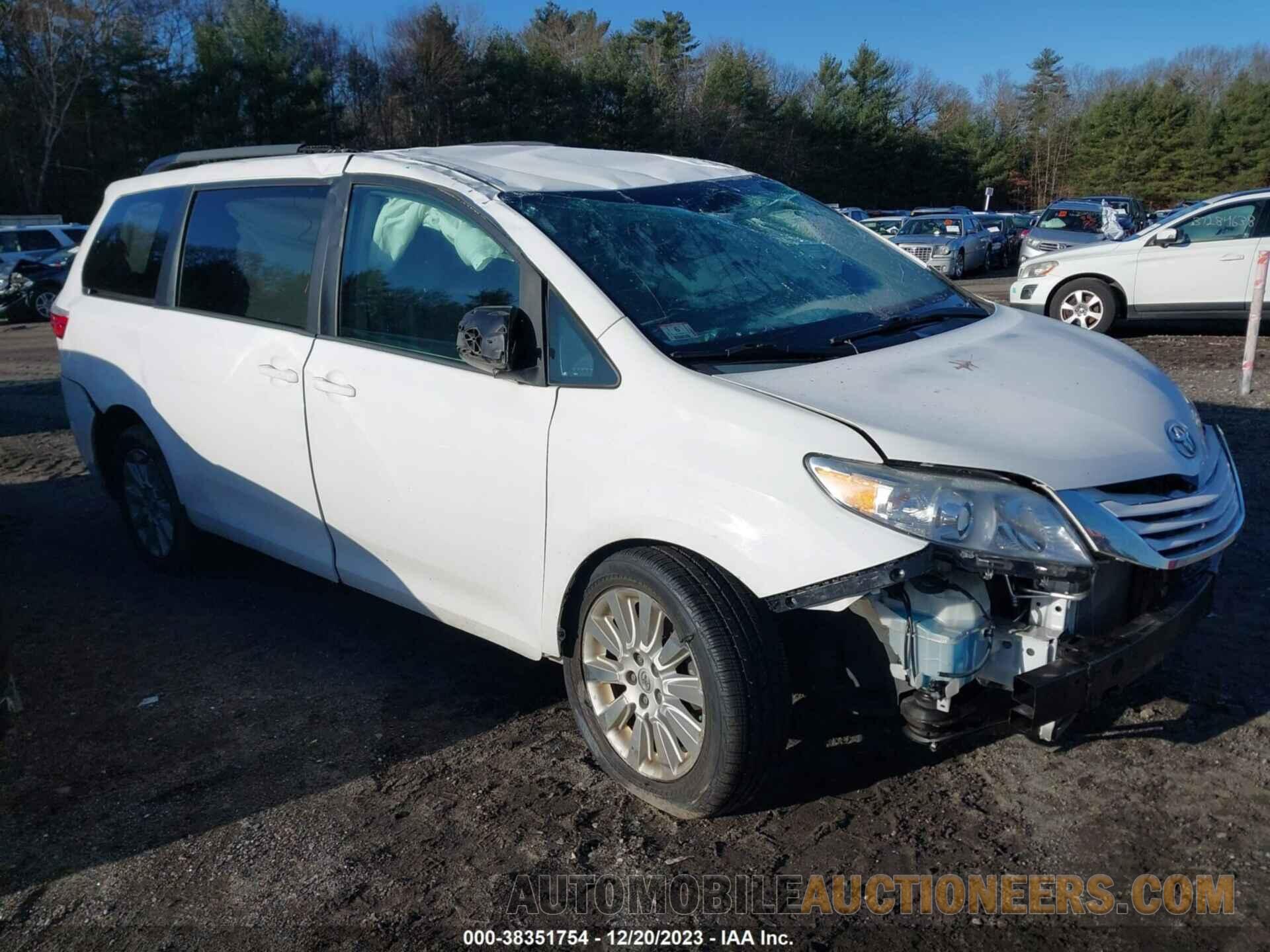 5TDJK3DC9FS110586 TOYOTA SIENNA 2015