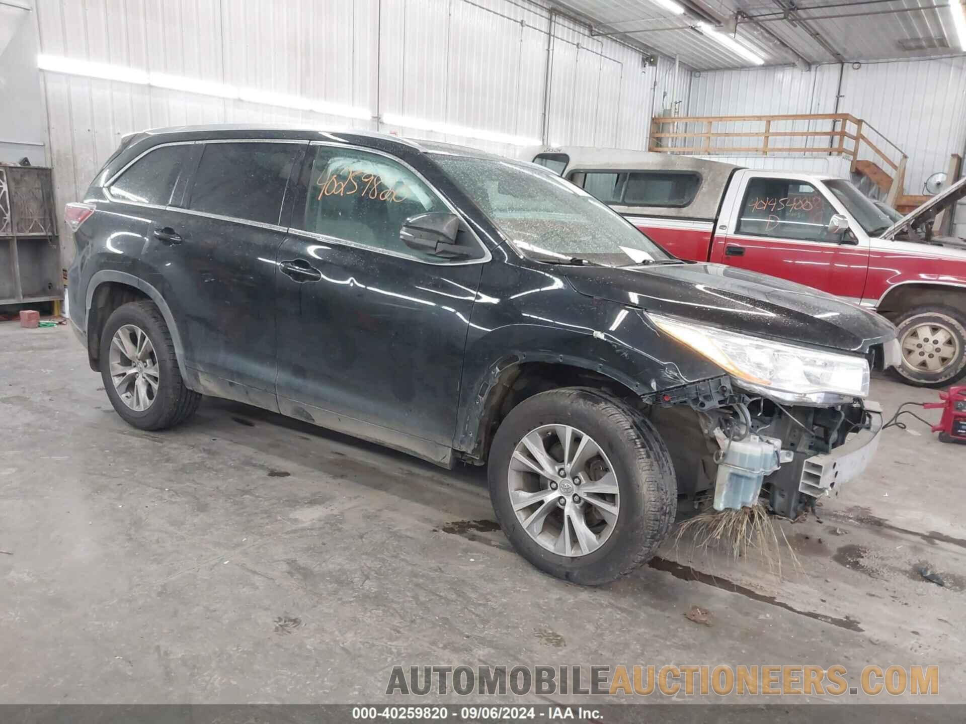 5TDJKRFH0ES044861 TOYOTA HIGHLANDER 2014