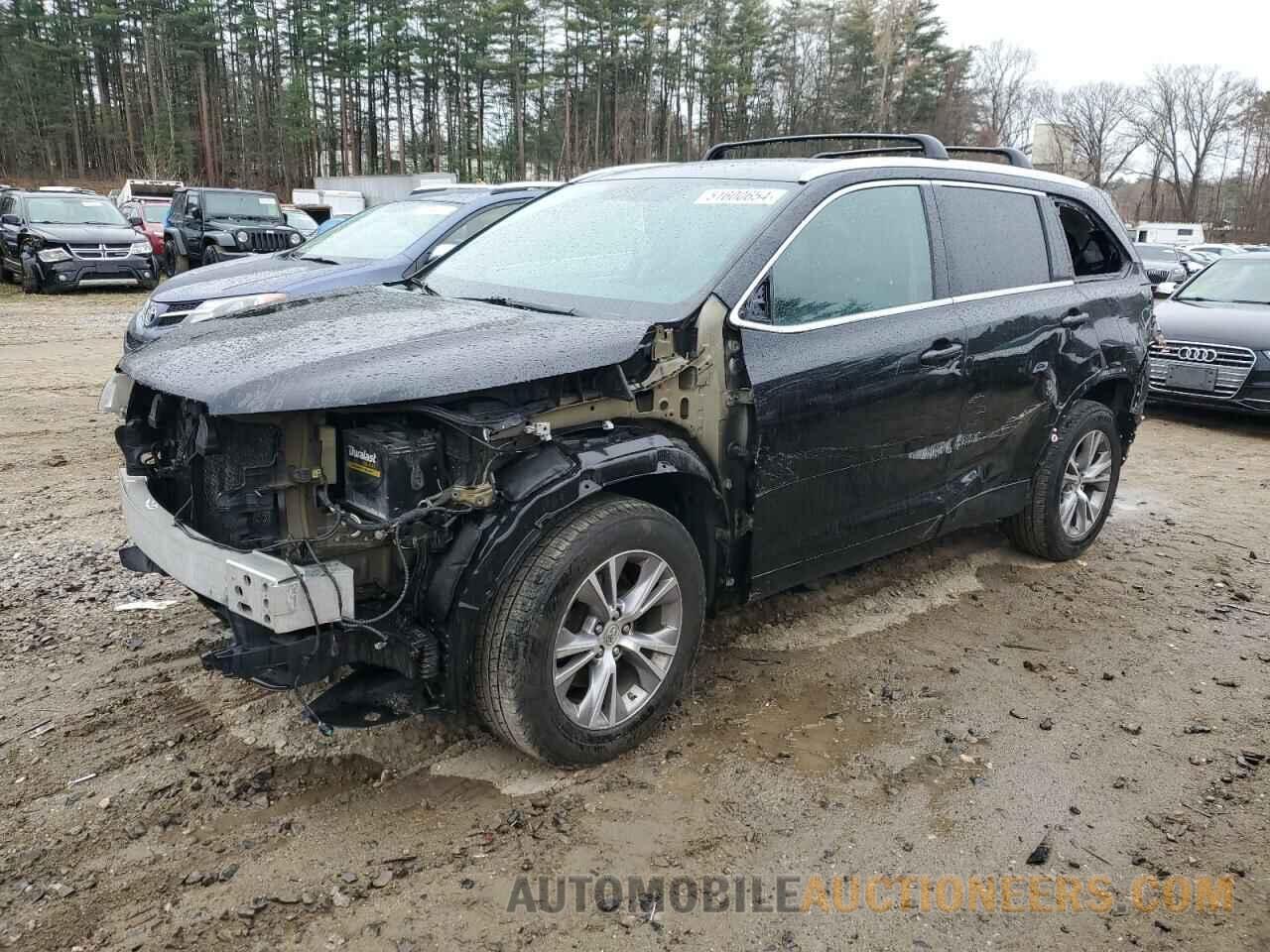 5TDJKRFH0FS077182 TOYOTA HIGHLANDER 2015