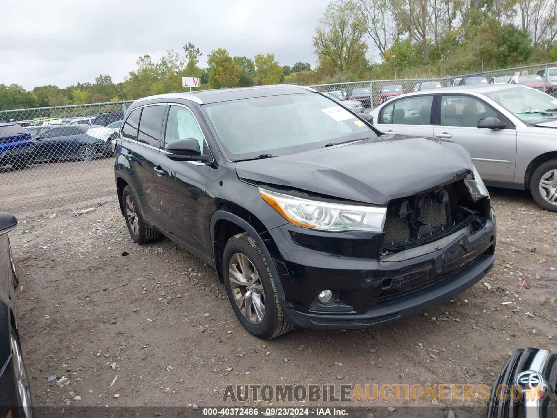 5TDJKRFH0FS098341 TOYOTA HIGHLANDER 2015