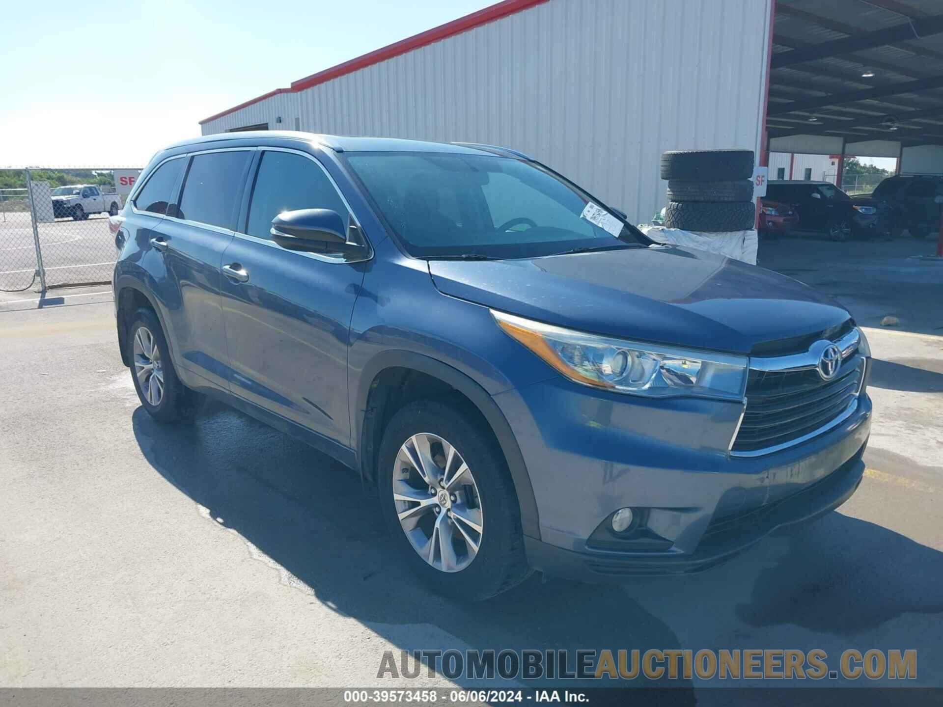 5TDJKRFH0FS124887 TOYOTA HIGHLANDER 2015