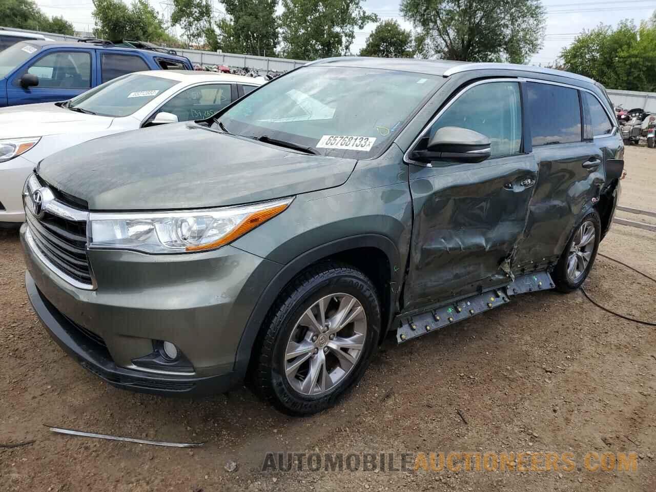 5TDJKRFH0FS126364 TOYOTA HIGHLANDER 2015