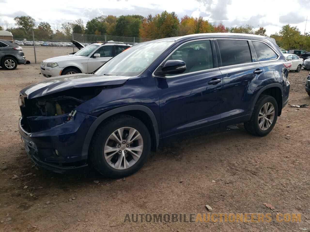 5TDJKRFH0FS147375 TOYOTA HIGHLANDER 2015