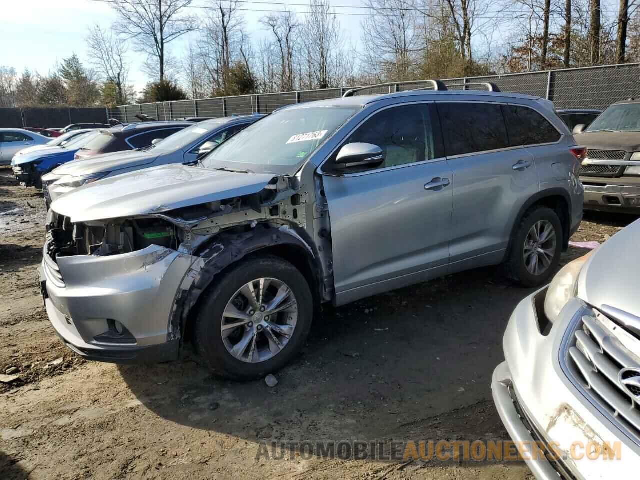 5TDJKRFH0FS149255 TOYOTA HIGHLANDER 2015