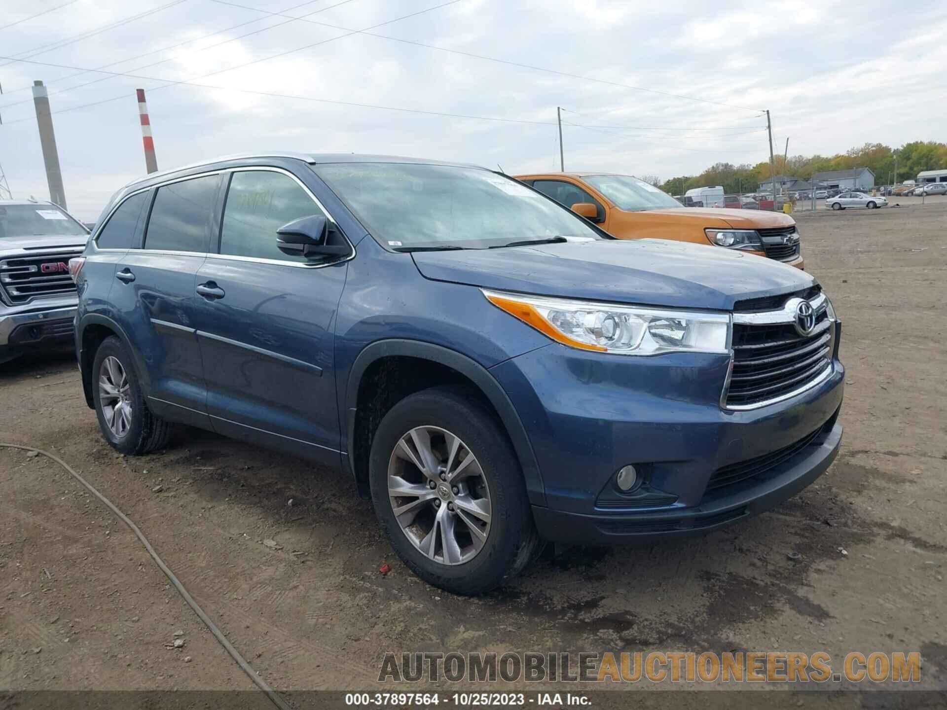 5TDJKRFH0FS151135 TOYOTA HIGHLANDER 2015