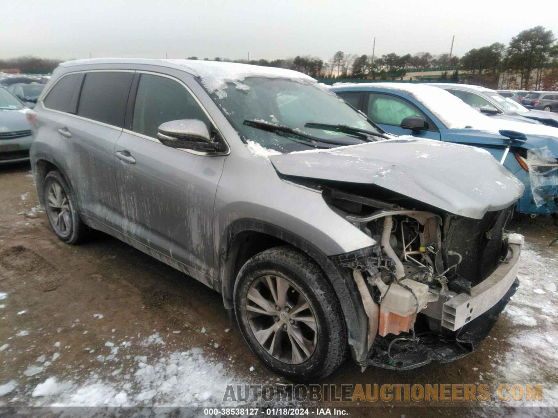 5TDJKRFH0FS153726 TOYOTA HIGHLANDER 2015