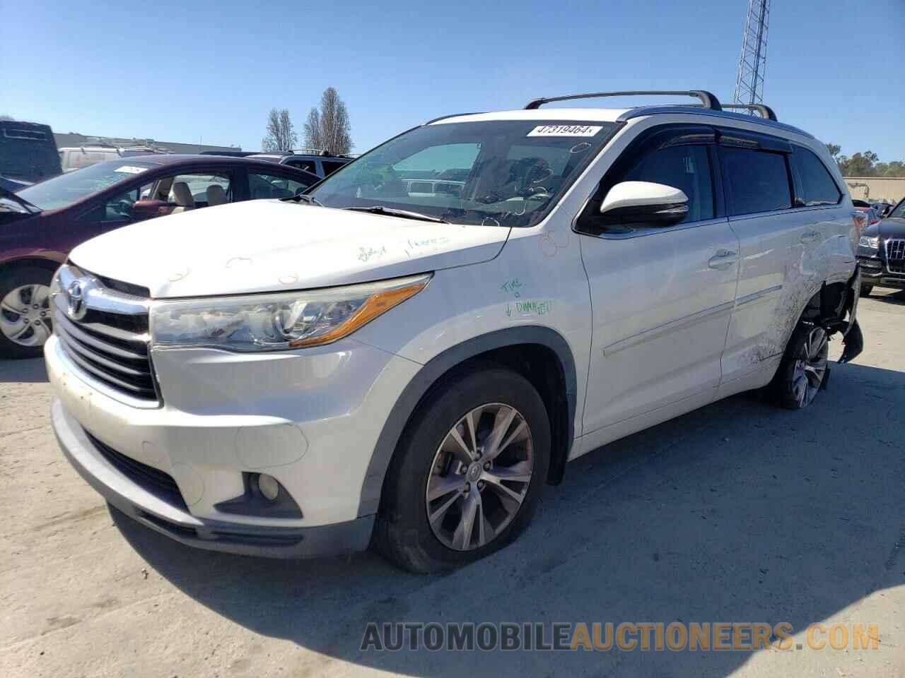 5TDJKRFH0FS187505 TOYOTA HIGHLANDER 2015