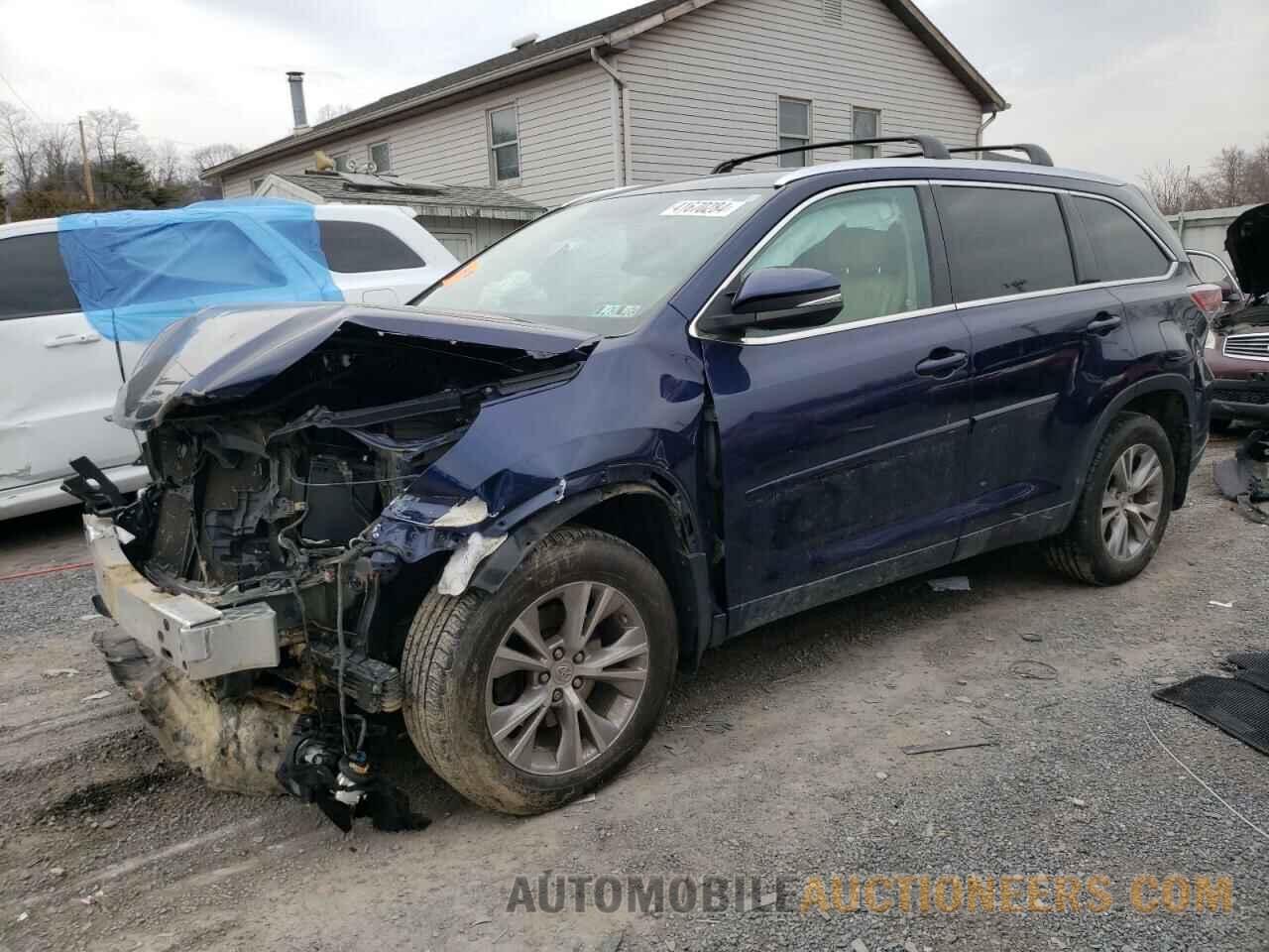 5TDJKRFH0FS204979 TOYOTA HIGHLANDER 2015