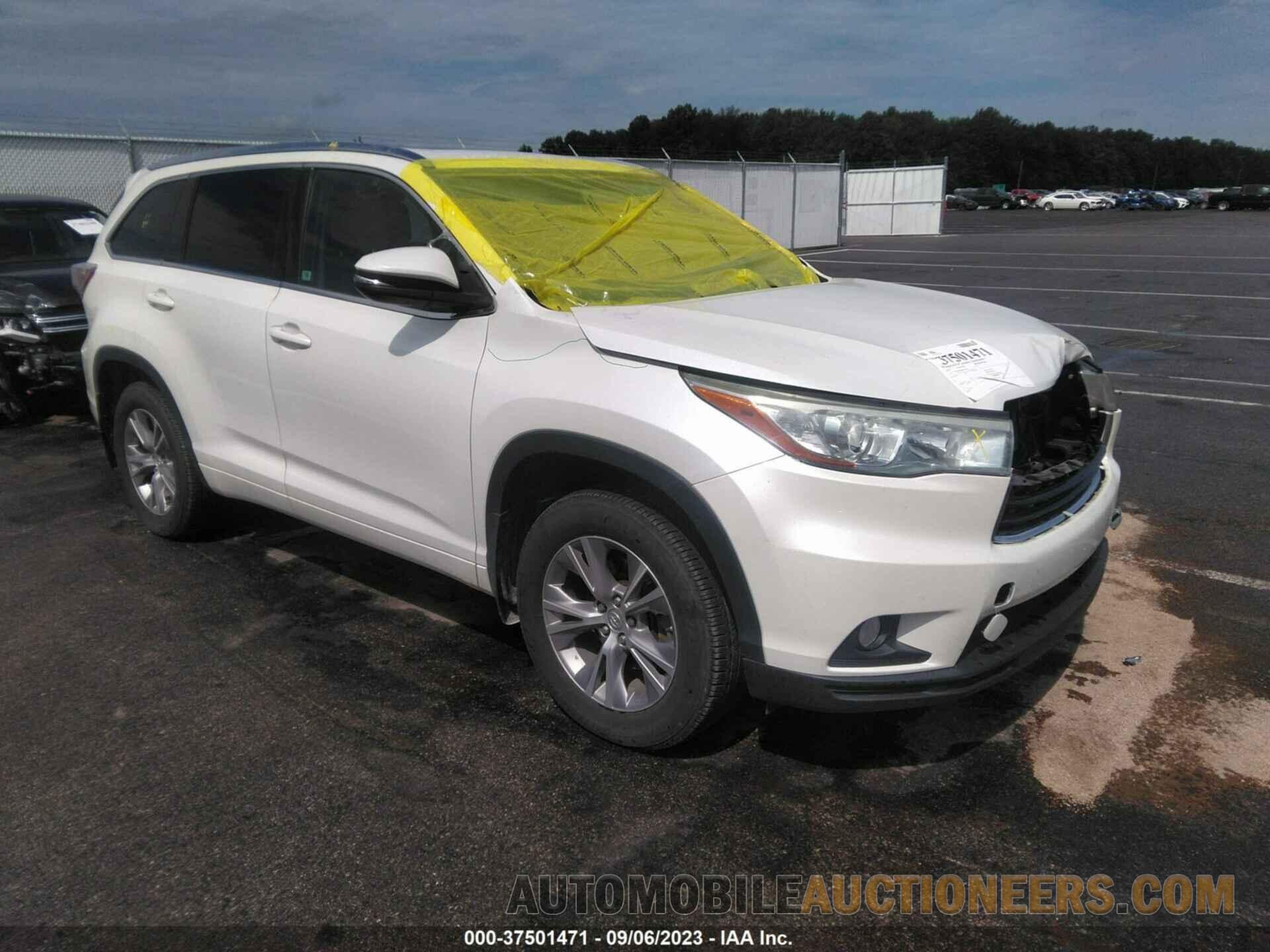 5TDJKRFH0FS210216 TOYOTA HIGHLANDER 2015