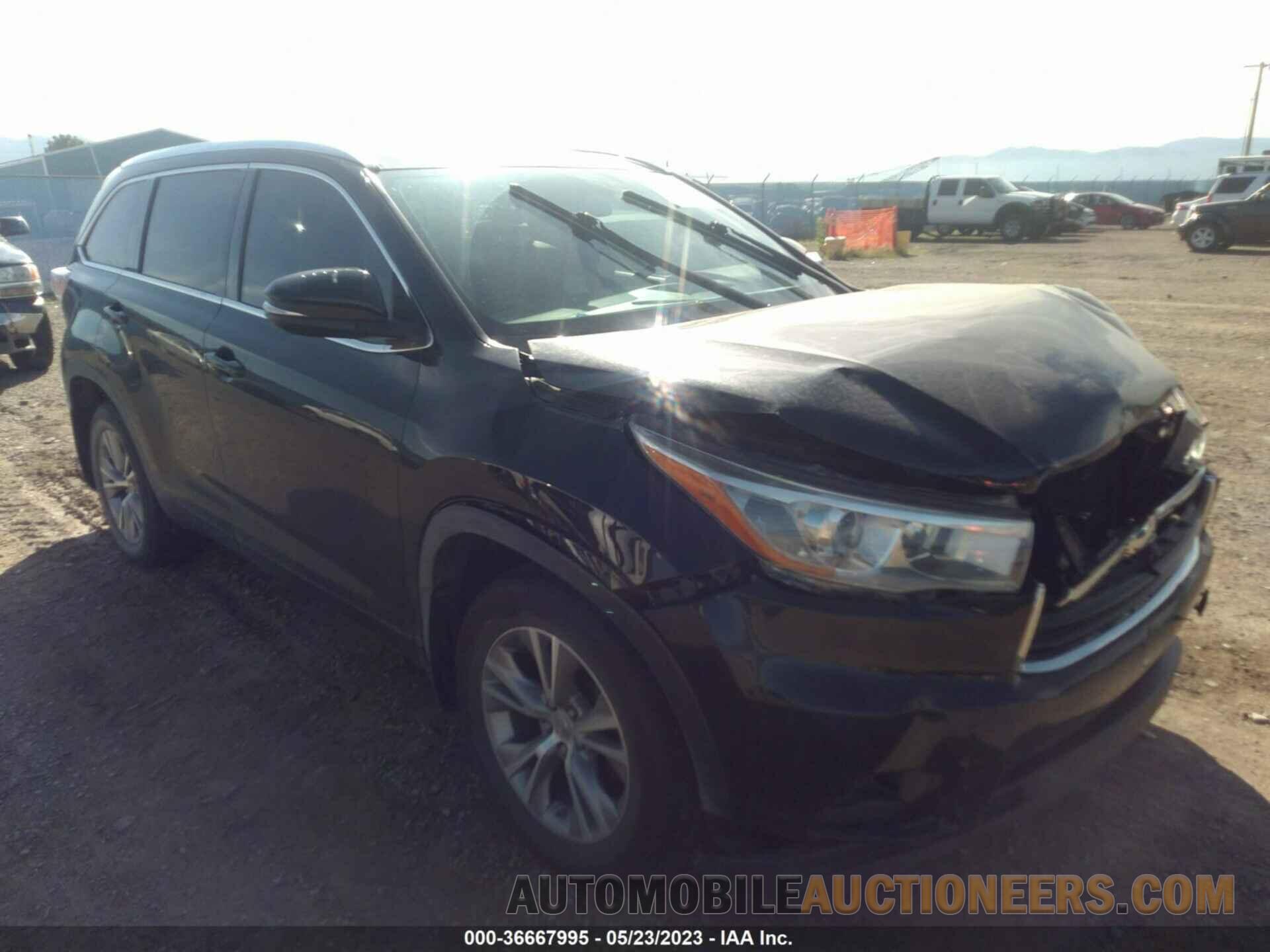 5TDJKRFH0FS224441 TOYOTA HIGHLANDER 2015