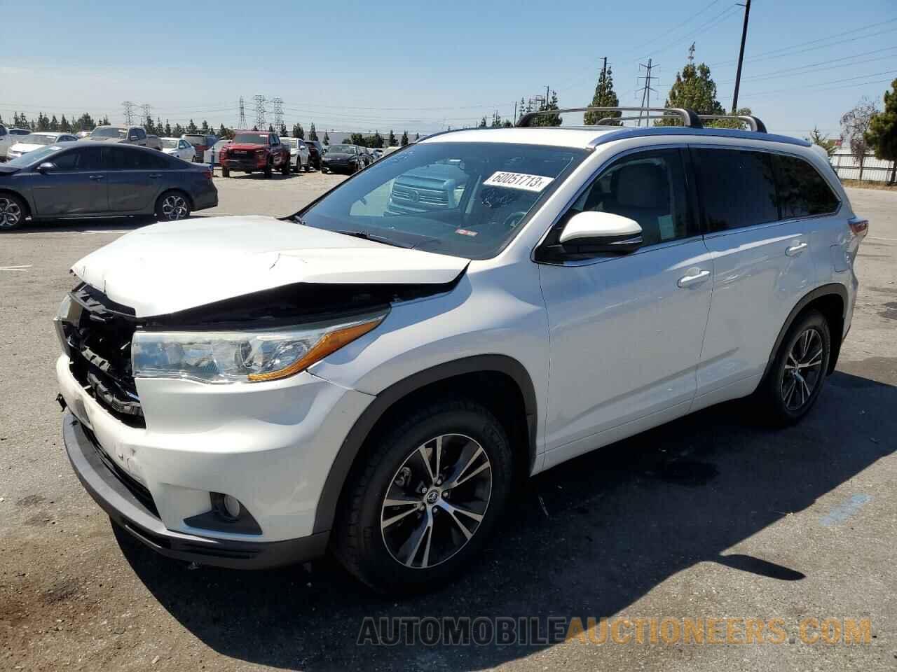 5TDJKRFH0GS232296 TOYOTA HIGHLANDER 2016