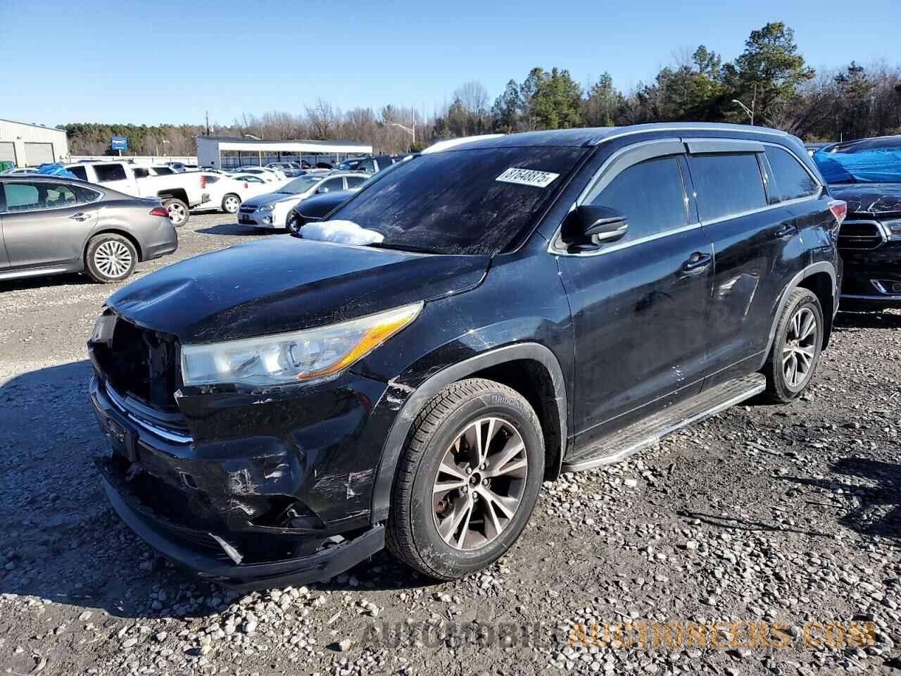 5TDJKRFH0GS232797 TOYOTA HIGHLANDER 2016