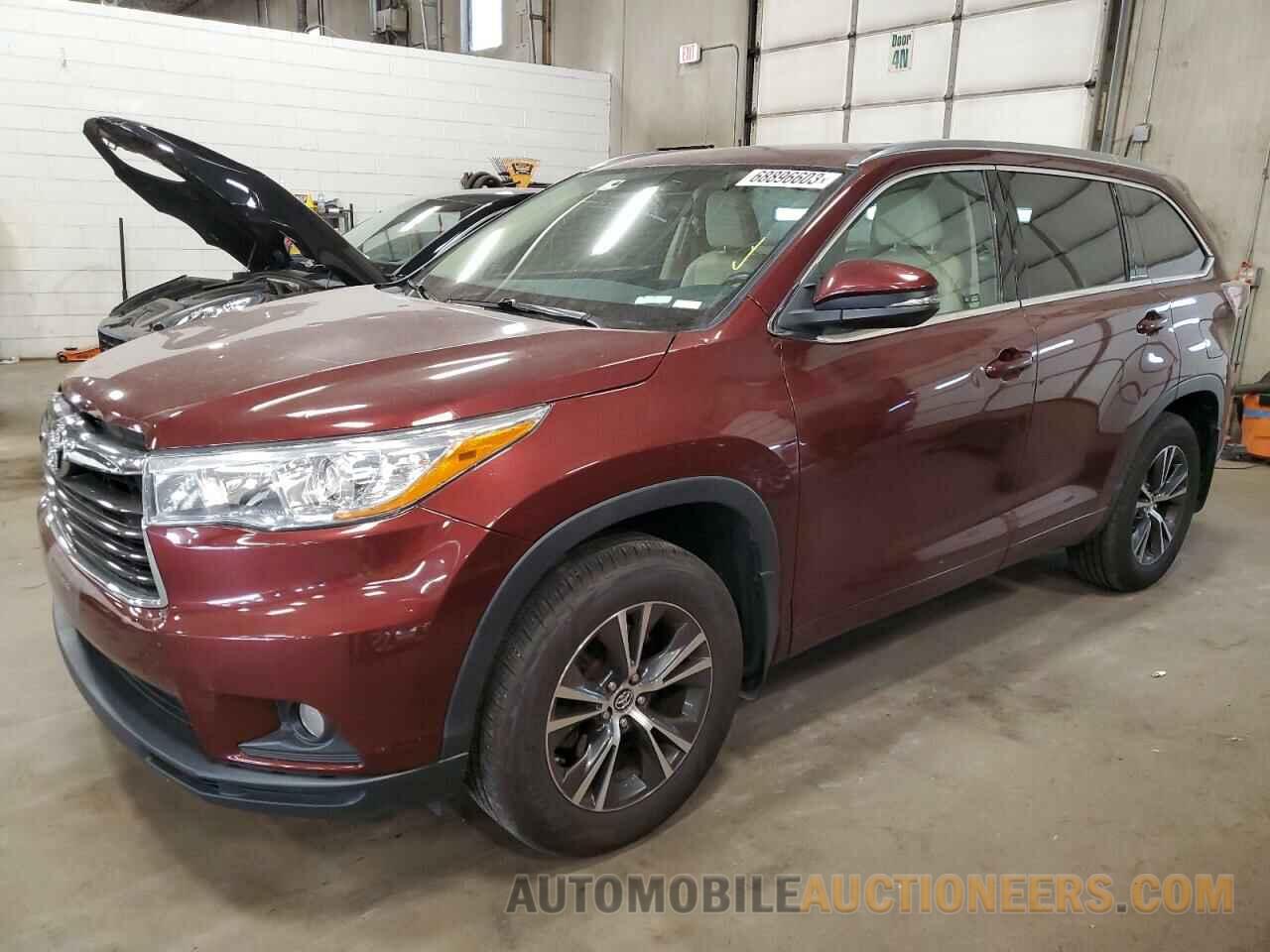 5TDJKRFH0GS239863 TOYOTA HIGHLANDER 2016