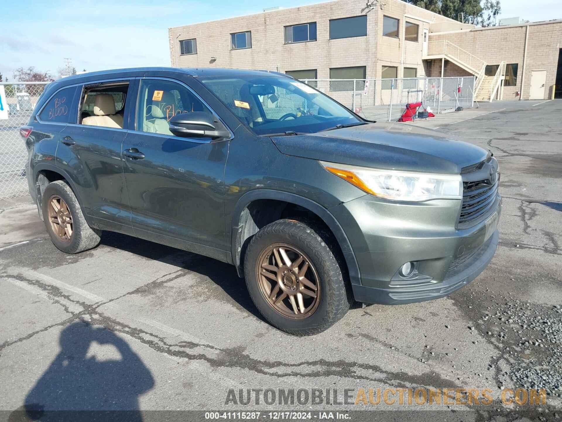 5TDJKRFH0GS244108 TOYOTA HIGHLANDER 2016